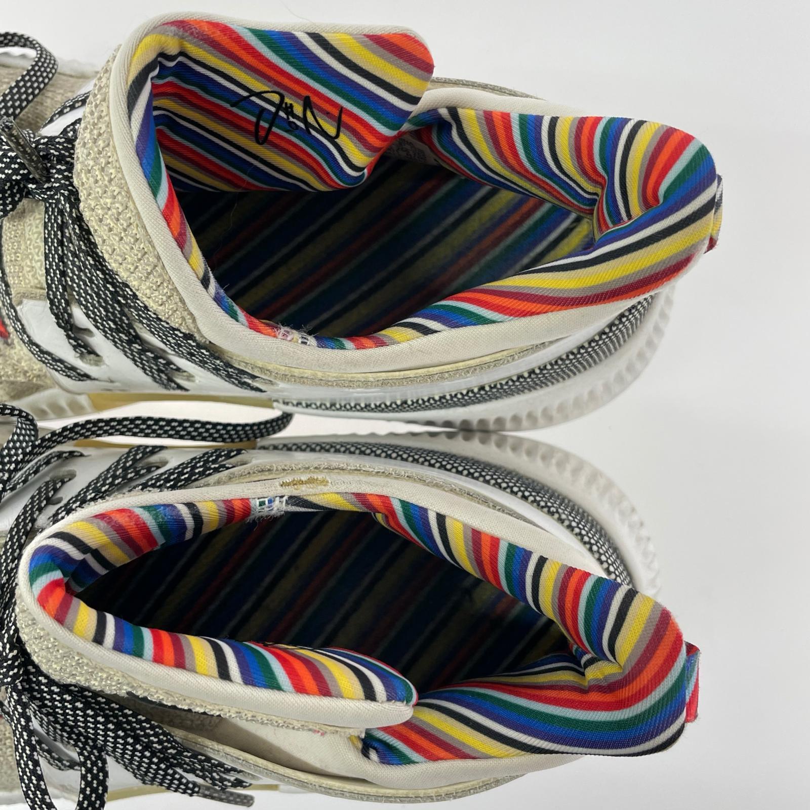 スニーカー adidas D LILLARD3 ダミアン・リラード CRAZY TIMER BY3474 26cm (US8 UK7 1/2 EU42) ベージュ