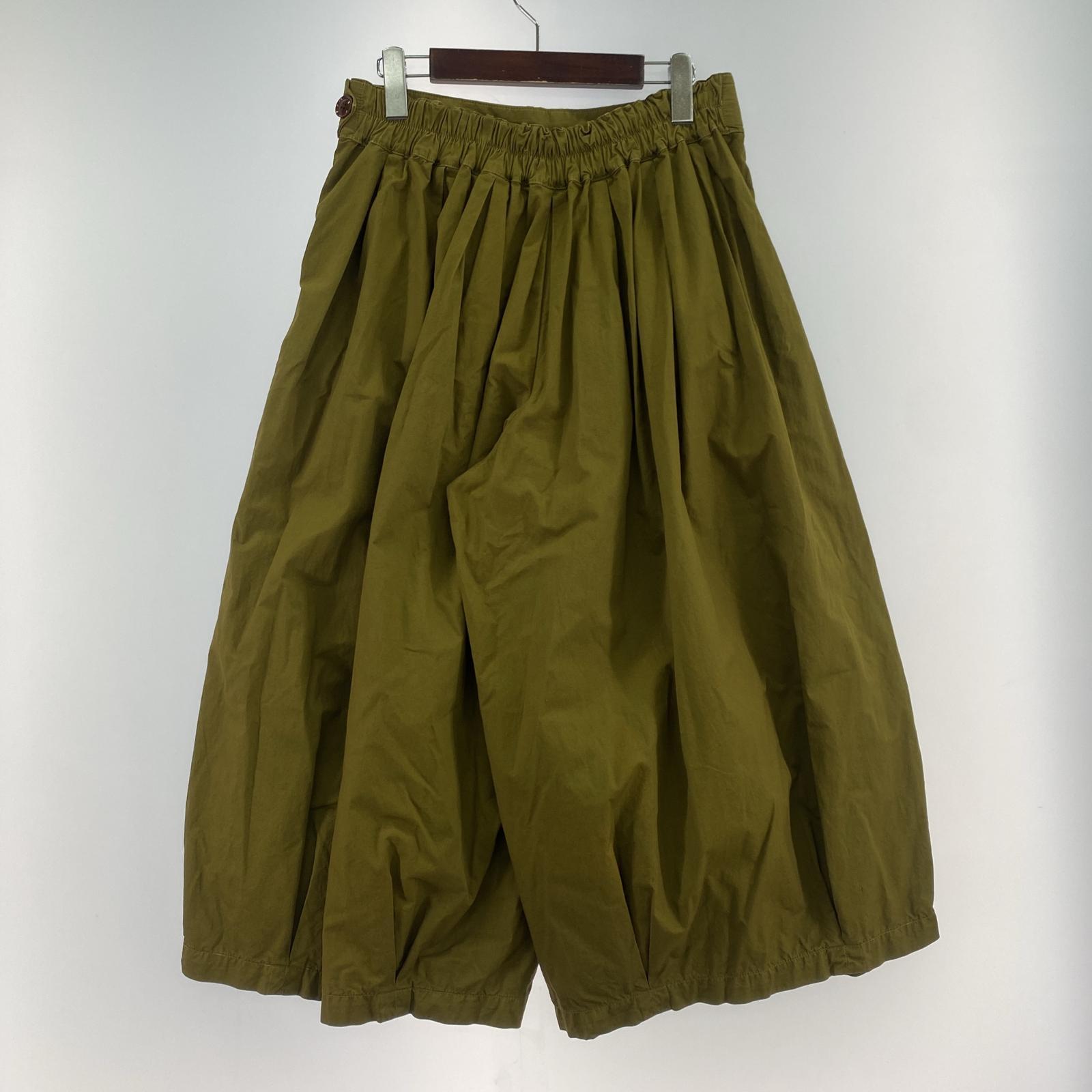 その他ボトムス HARVESTY コットンサーカスキュロットパンツ 1 KHK 1 カーキ
