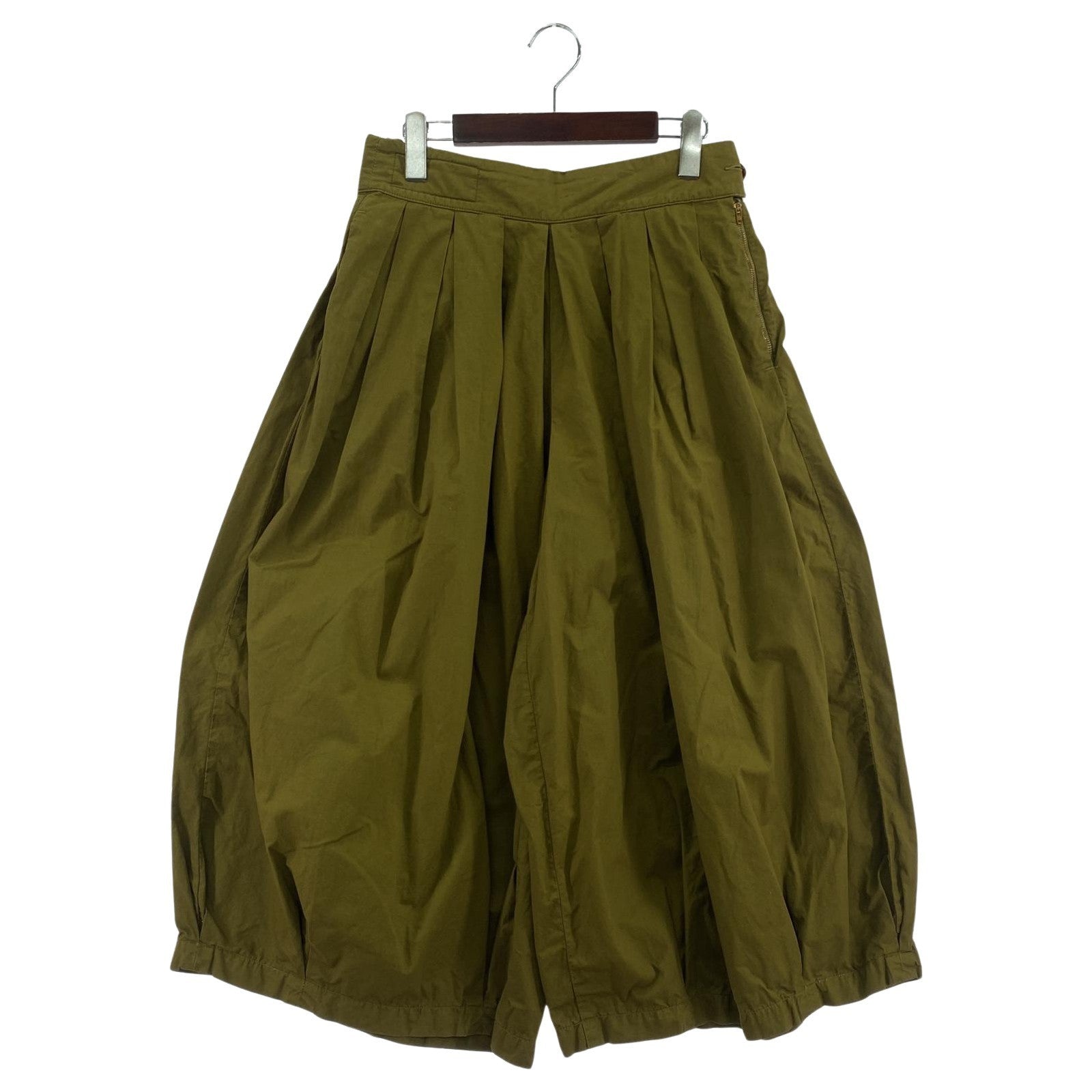 その他ボトムス HARVESTY コットンサーカスキュロットパンツ 1 KHK 1 カーキ