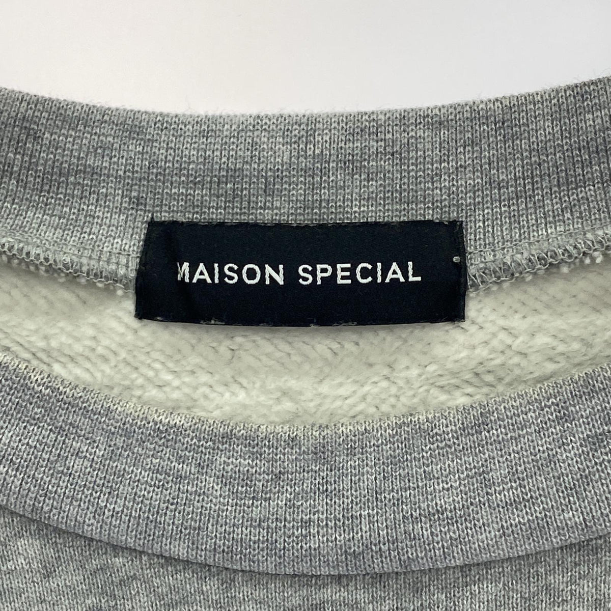 その他トップス MAISON SPECIAL 2way Vibe Crew Neck Sweat M グレー
