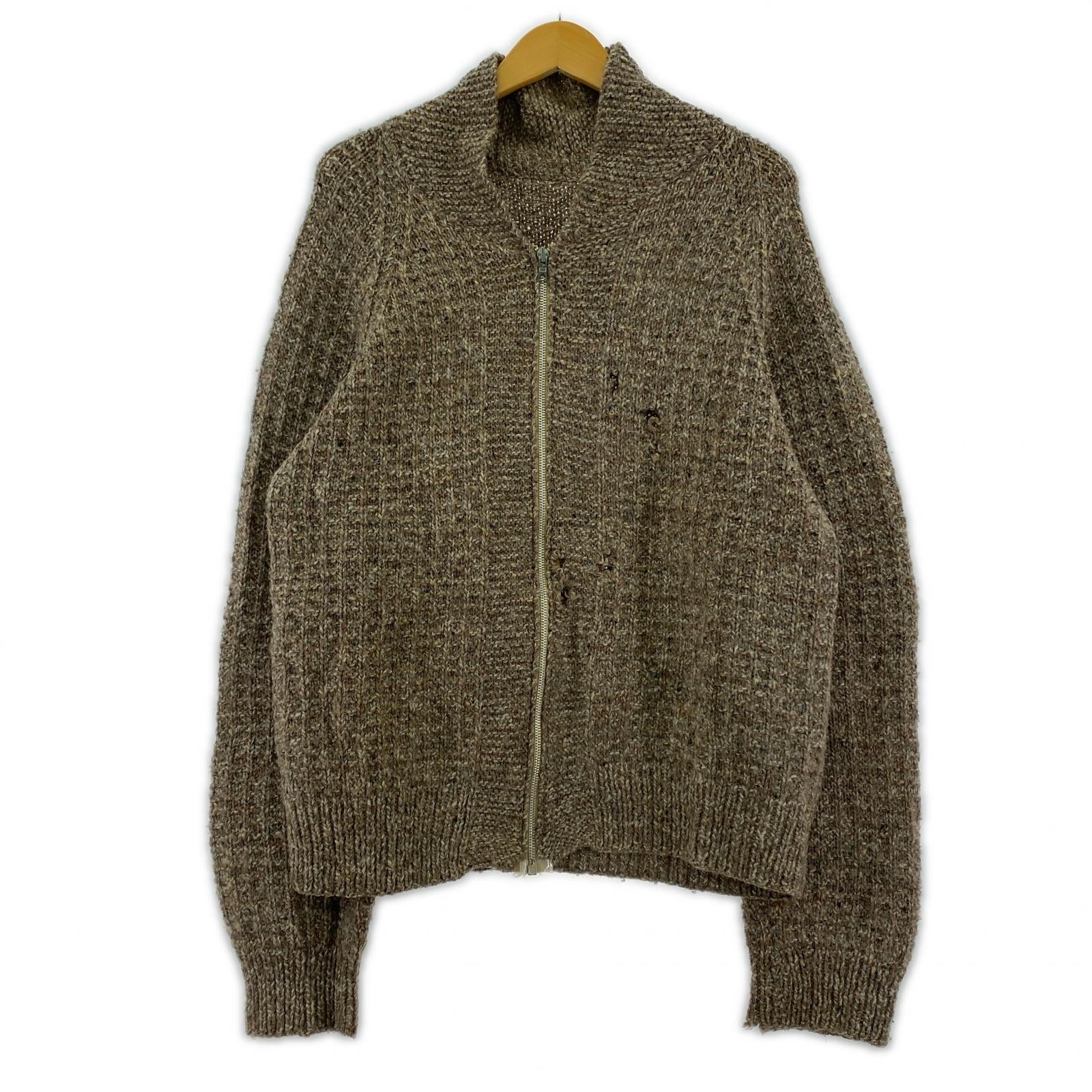 その他アウター VINTAGE ショールカラー ジップアップニットジ