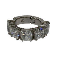 その他アクセサリー SWAROVSKI スクエアカットリング シルバー