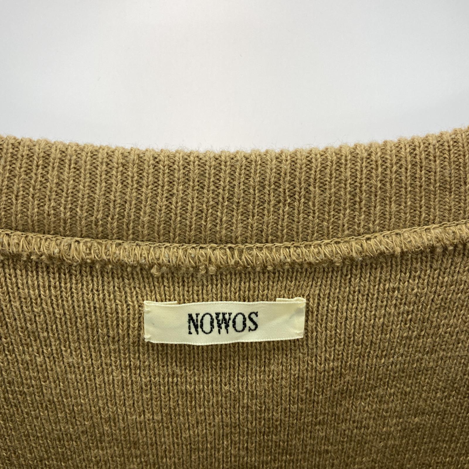 その他トップス NOWOS/コットンウールプルオーバー ブラウン
