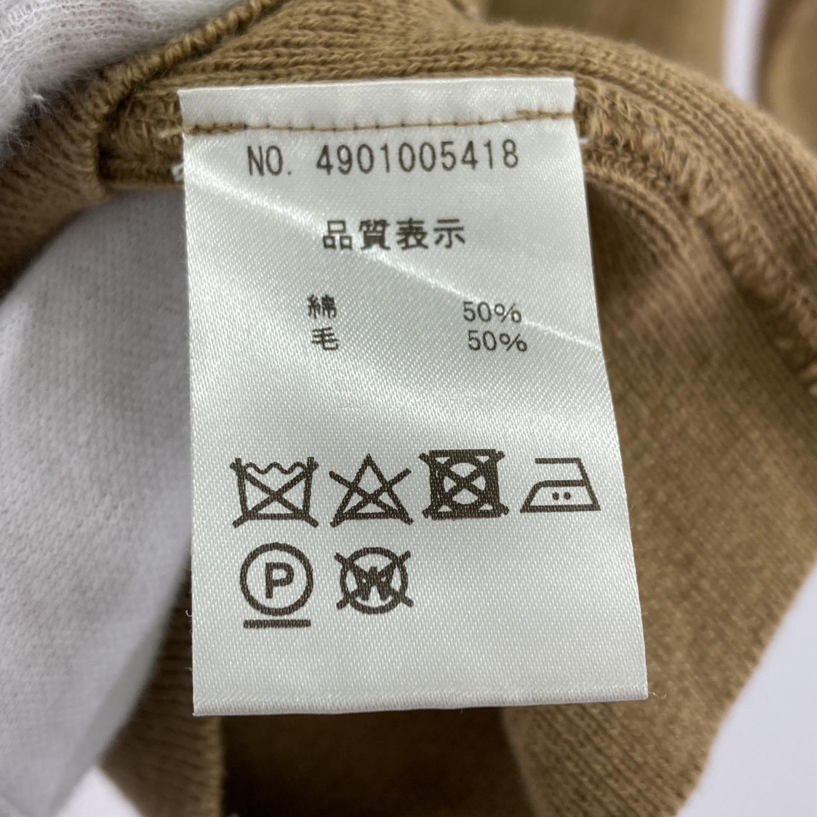 その他トップス NOWOS/コットンウールプルオーバー ブラウン
