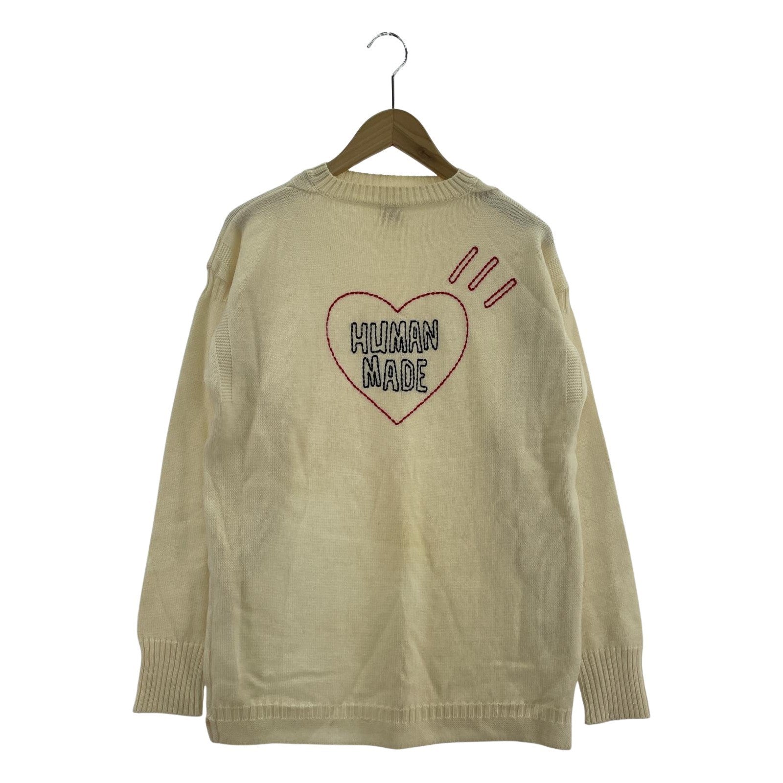 その他トップス HUMAN MADE ロゴニットセーター L L ホワイト