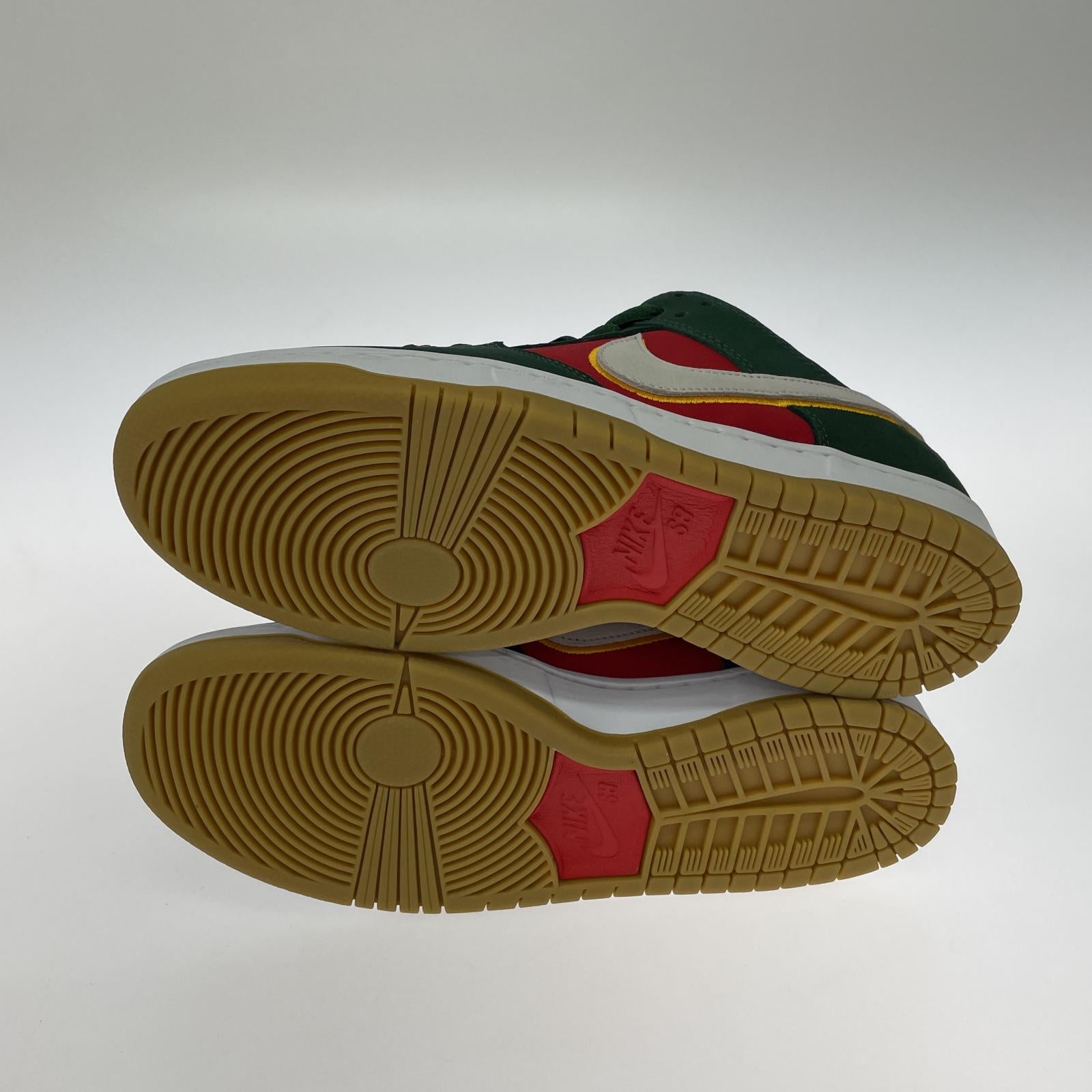 スニーカー NIKE SB DUNK LOW PRM FIR/UNIVERSITY GOLD/FIRE RED 27.0cm 27cm (US9 UK8 1/2 EU44)