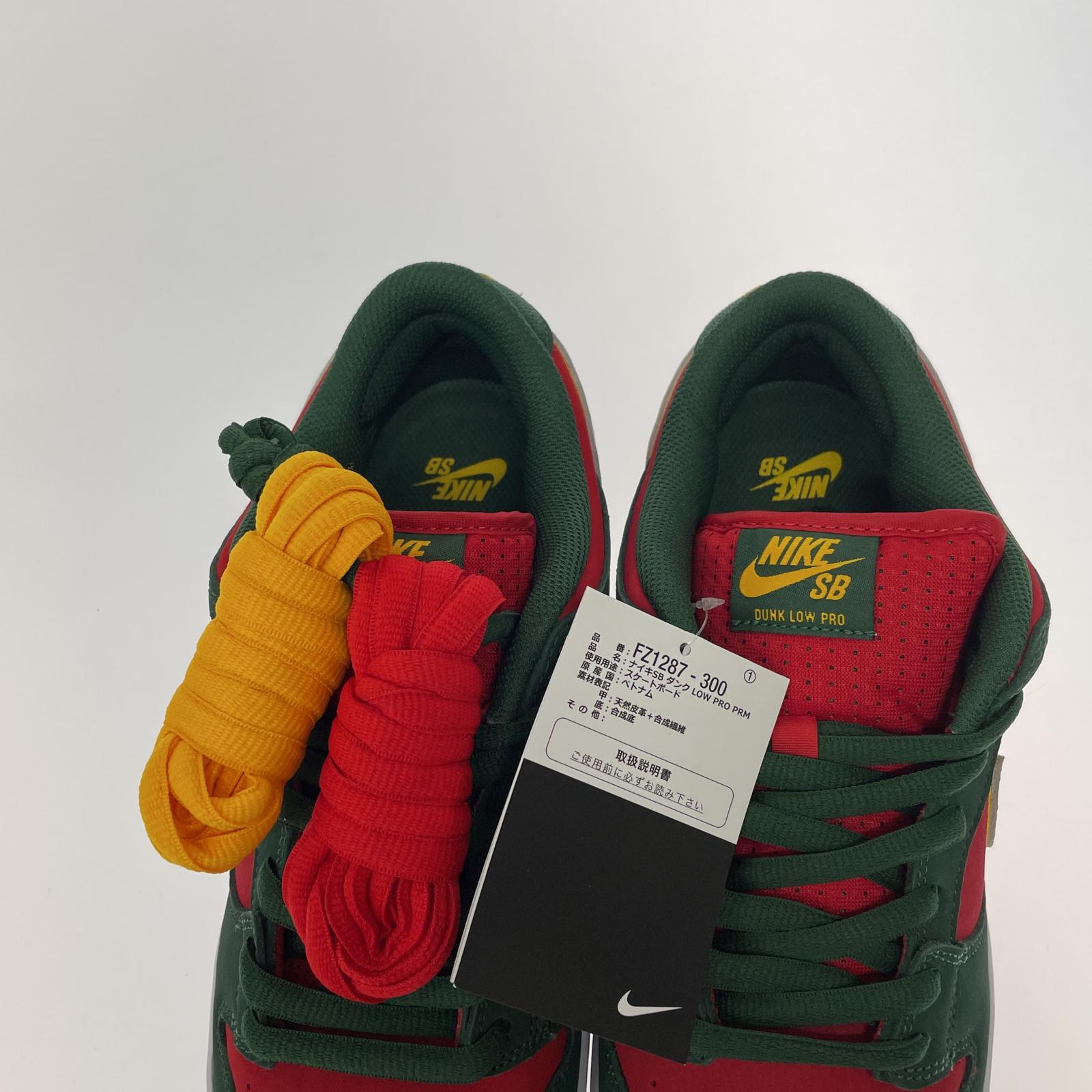 スニーカー NIKE SB DUNK LOW PRM FIR/UNIVERSITY GOLD/FIRE RED 27.0cm 27cm (US9 UK8 1/2 EU44)