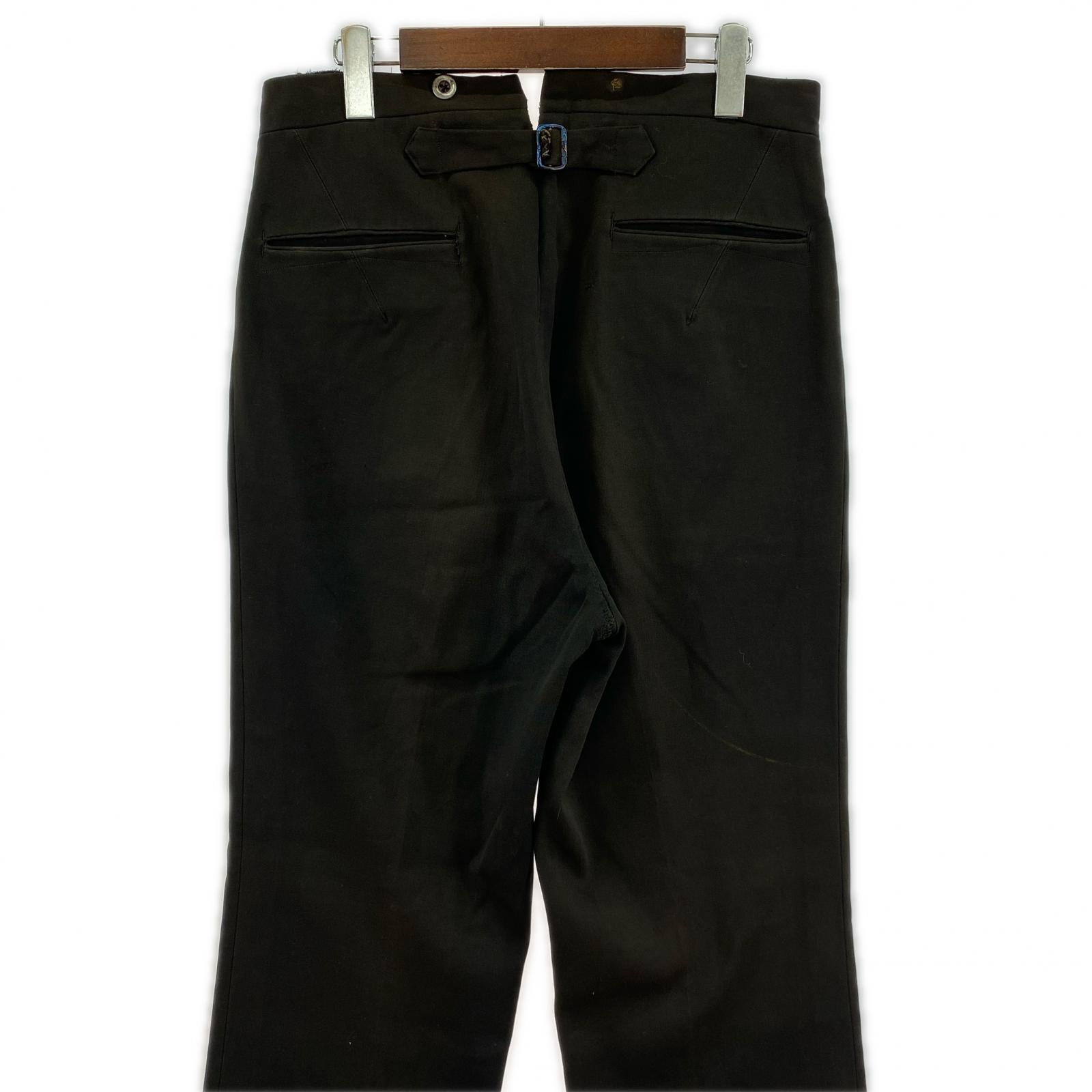 その他ボトムス 30s VOGEL BROS 針シンチ Trousers (W33) 墨黒 ブラック