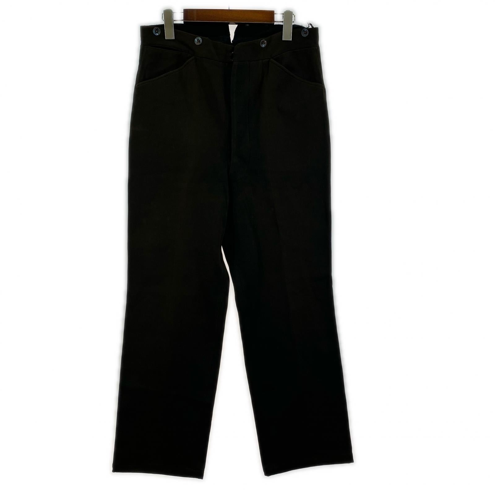 その他ボトムス 30s VOGEL BROS 針シンチ Trousers (W33) 墨黒 ブラック