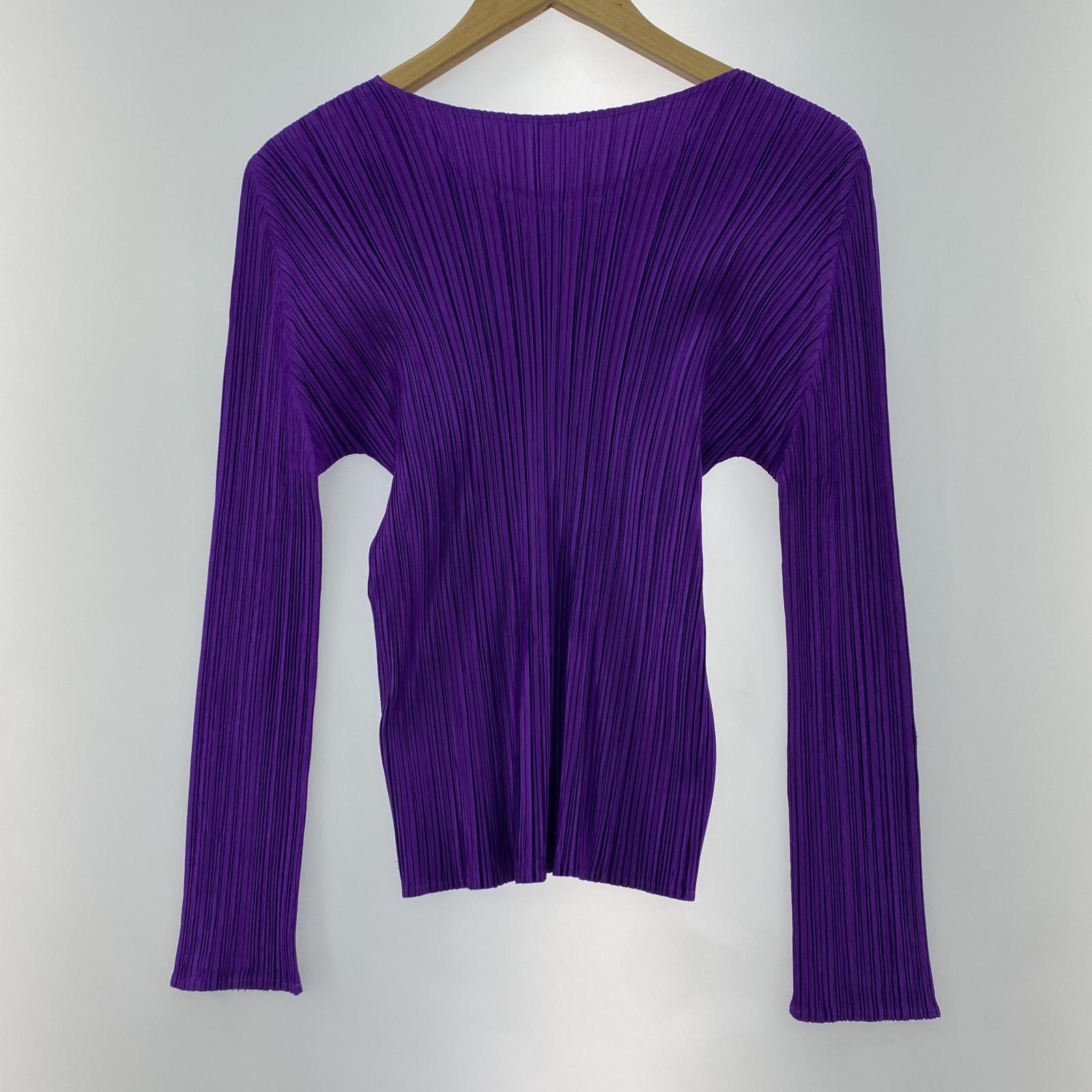 その他トップス PLEATS PLEASE LSカットソー パープル