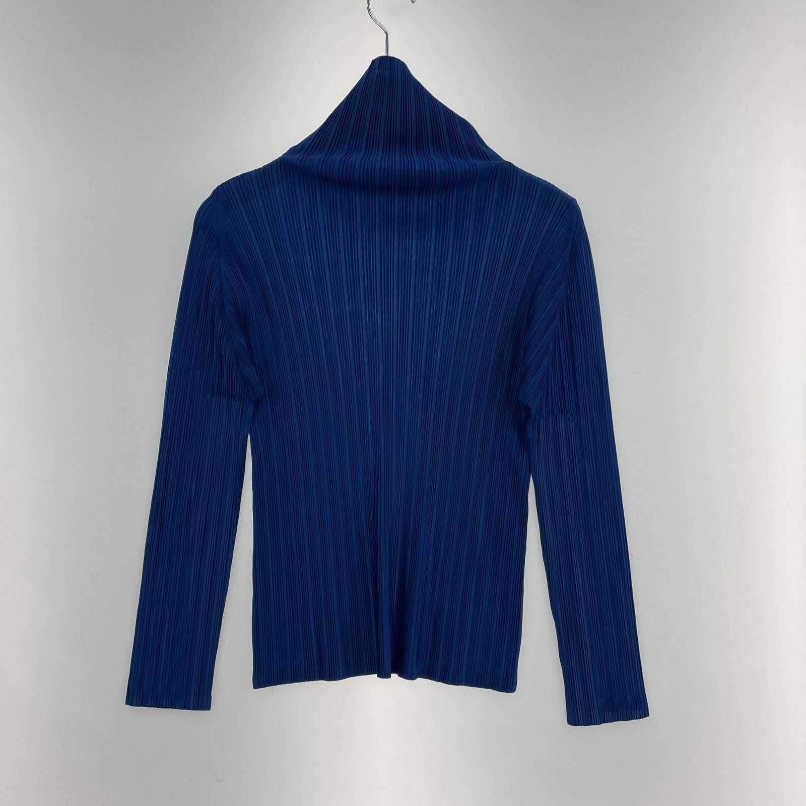 その他トップス PLEATS PLEASE L/S ハイネックプリーツカットソー 3 BLU