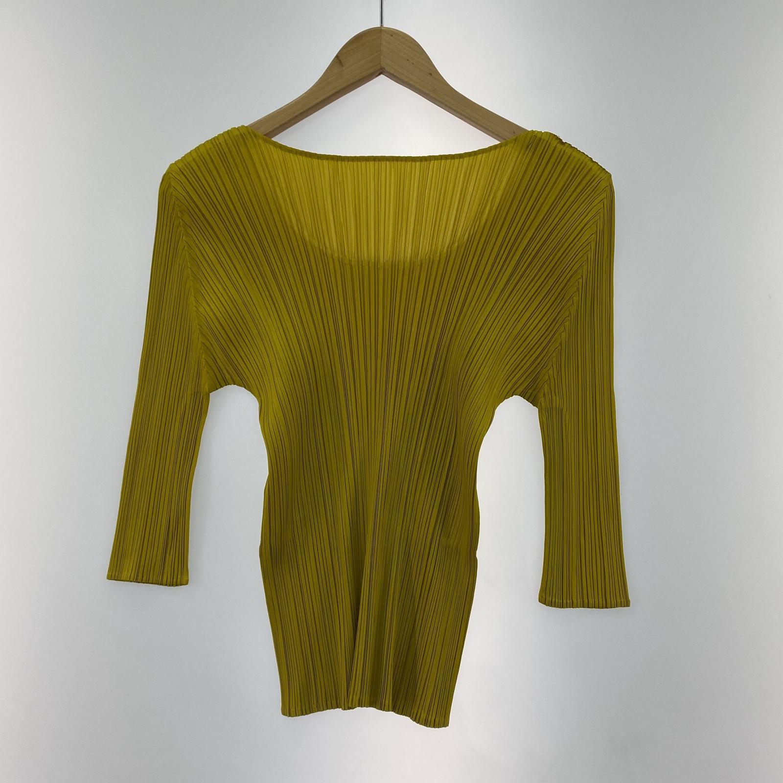 その他トップス PLEATS PLEASE LSカットソー グリーン