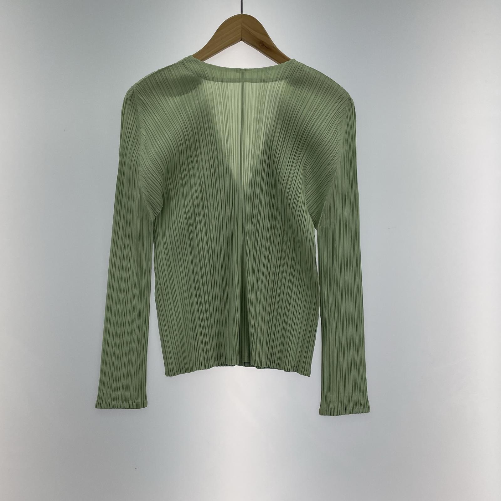 その他トップス PLEATS PLEASE プリーツカーディガン 3 GRN
