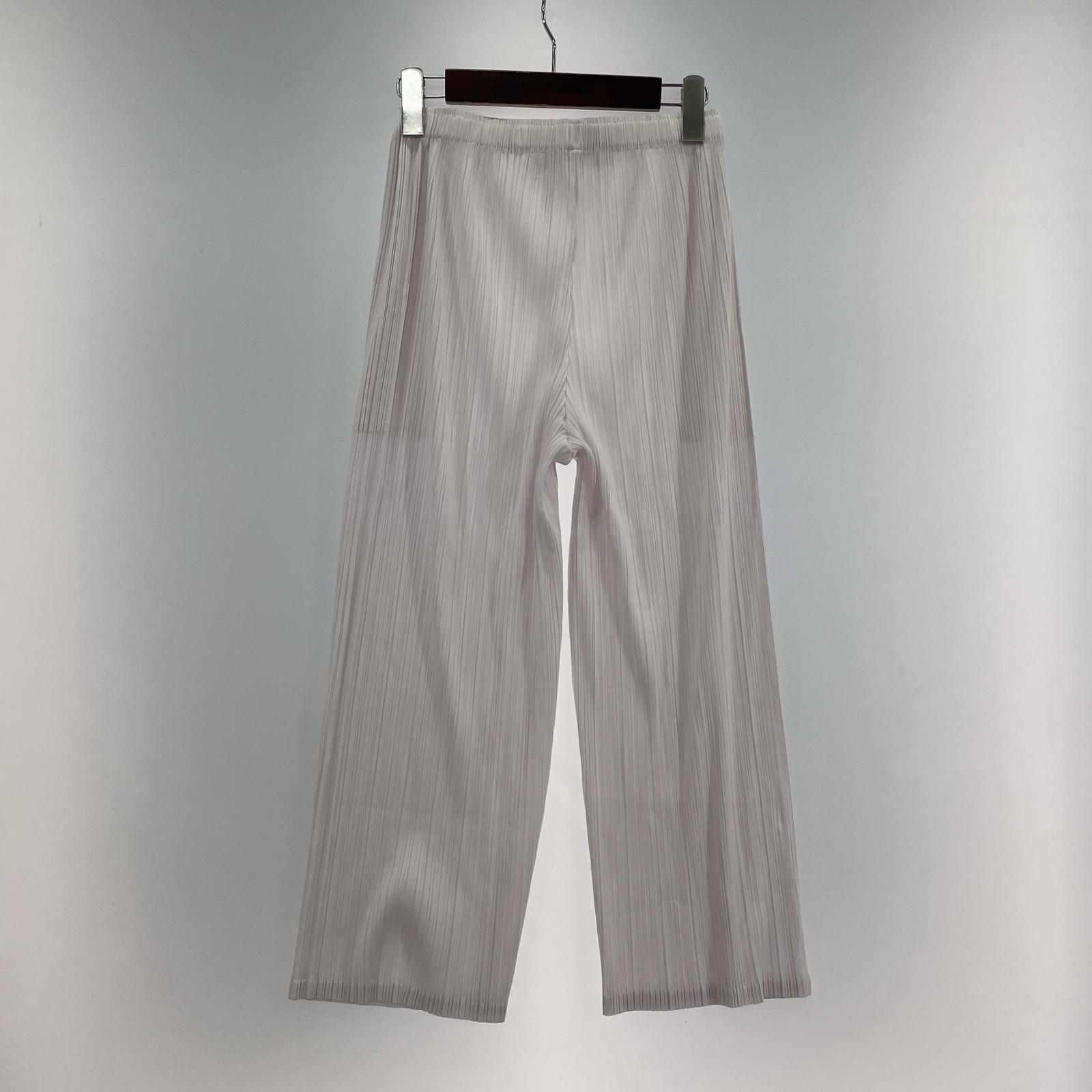 その他ボトムス PLEATS PLEASE パンツ ホワイト ホワイト