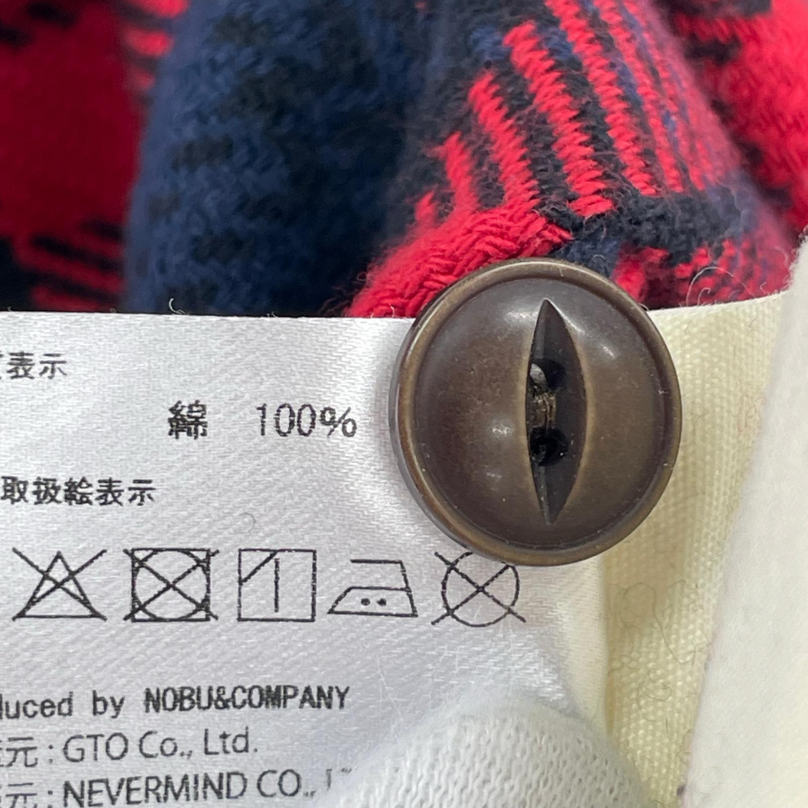 長袖シャツ VANSON ワイリーコヨーテ LSチェックネルシャツ レッド M