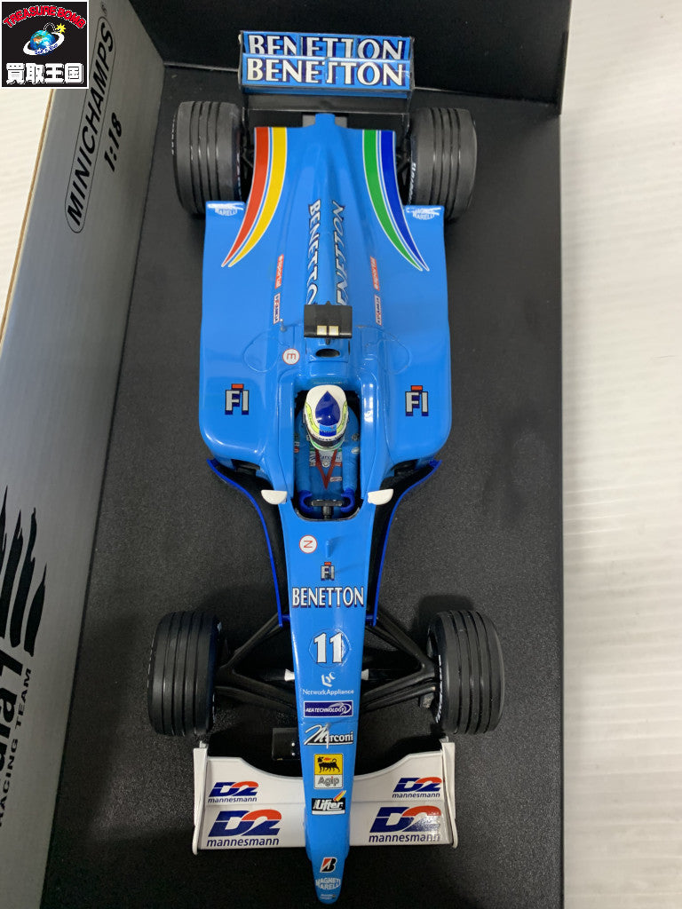 MINICHAMPS 1/18 Benetton Playlife B200 G.Fisichella #11 スケールカー