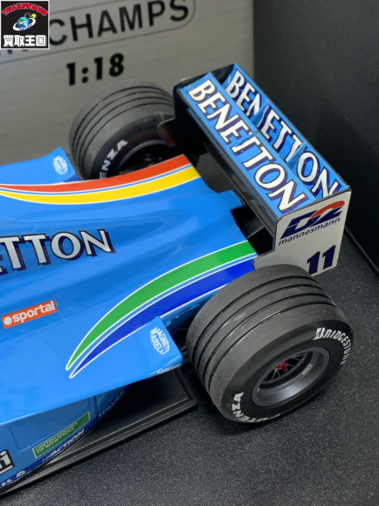 MINICHAMPS 1/18 Benetton Playlife B200 G.Fisichella #11 スケールカー