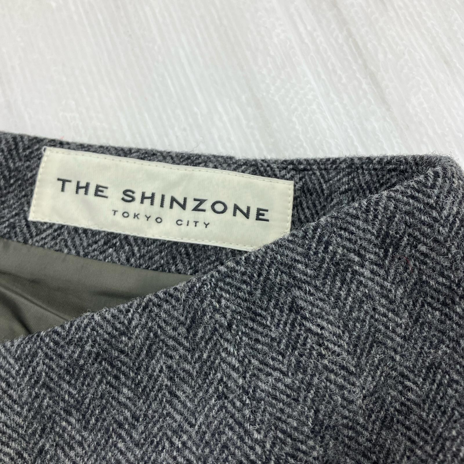スカート THE SHINZONE HERRINGBONE MINI 36 ブラック