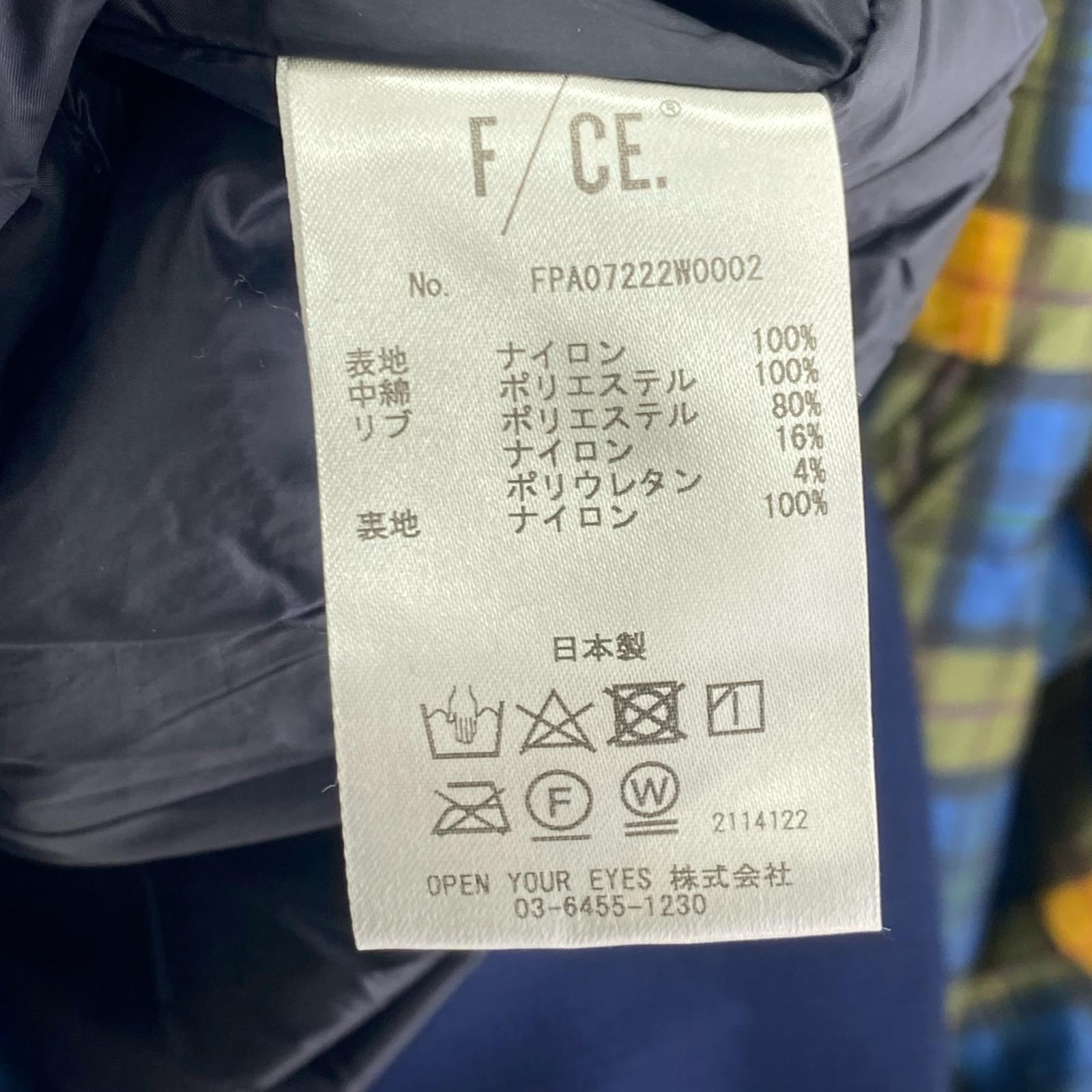 その他アウター F/CE チェックパディングリブブルゾン F フリー