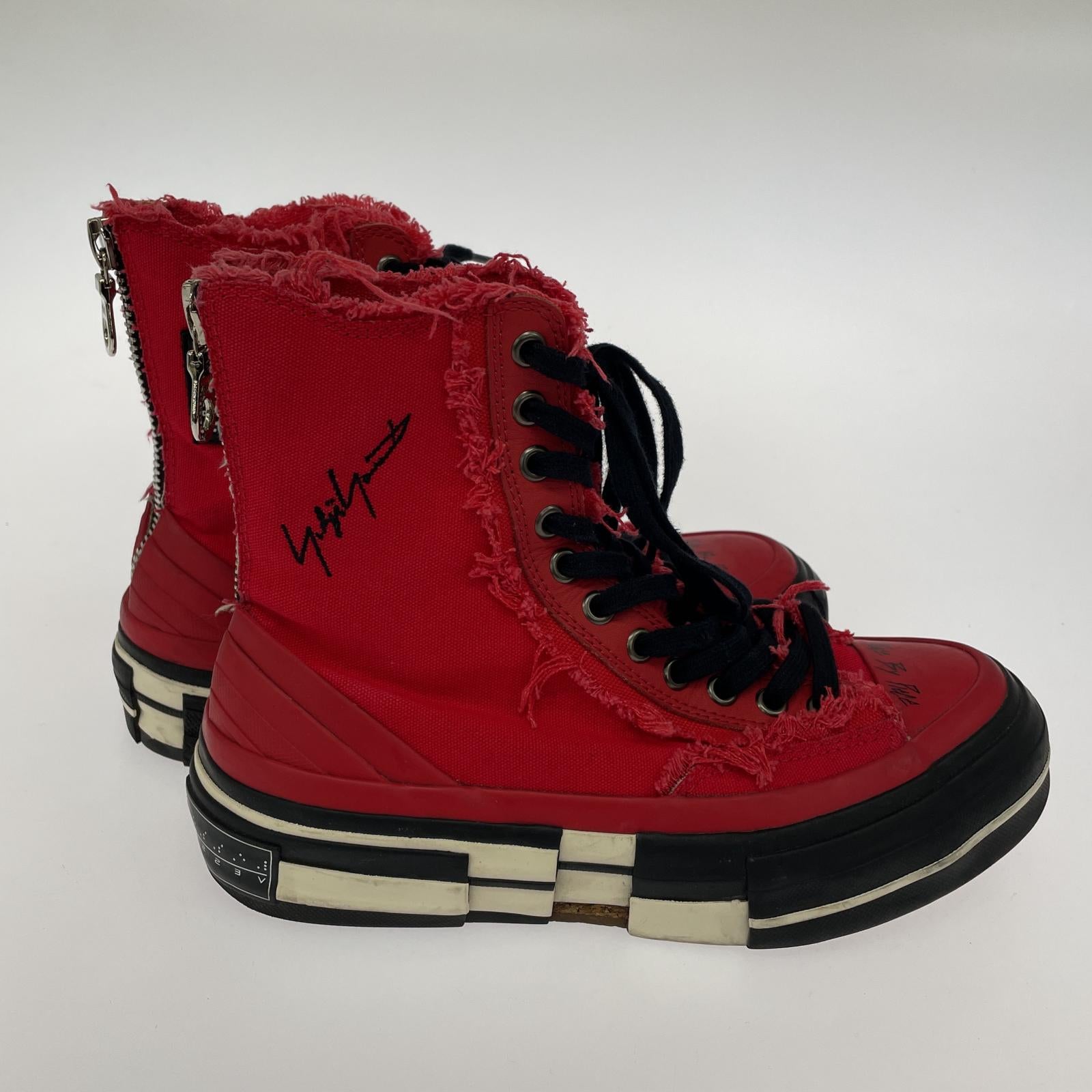 その他靴 Yohji Yamamoto×VESSEL ハイカットスニー 24cm (US6 UK5 1/2 EU38) レッド