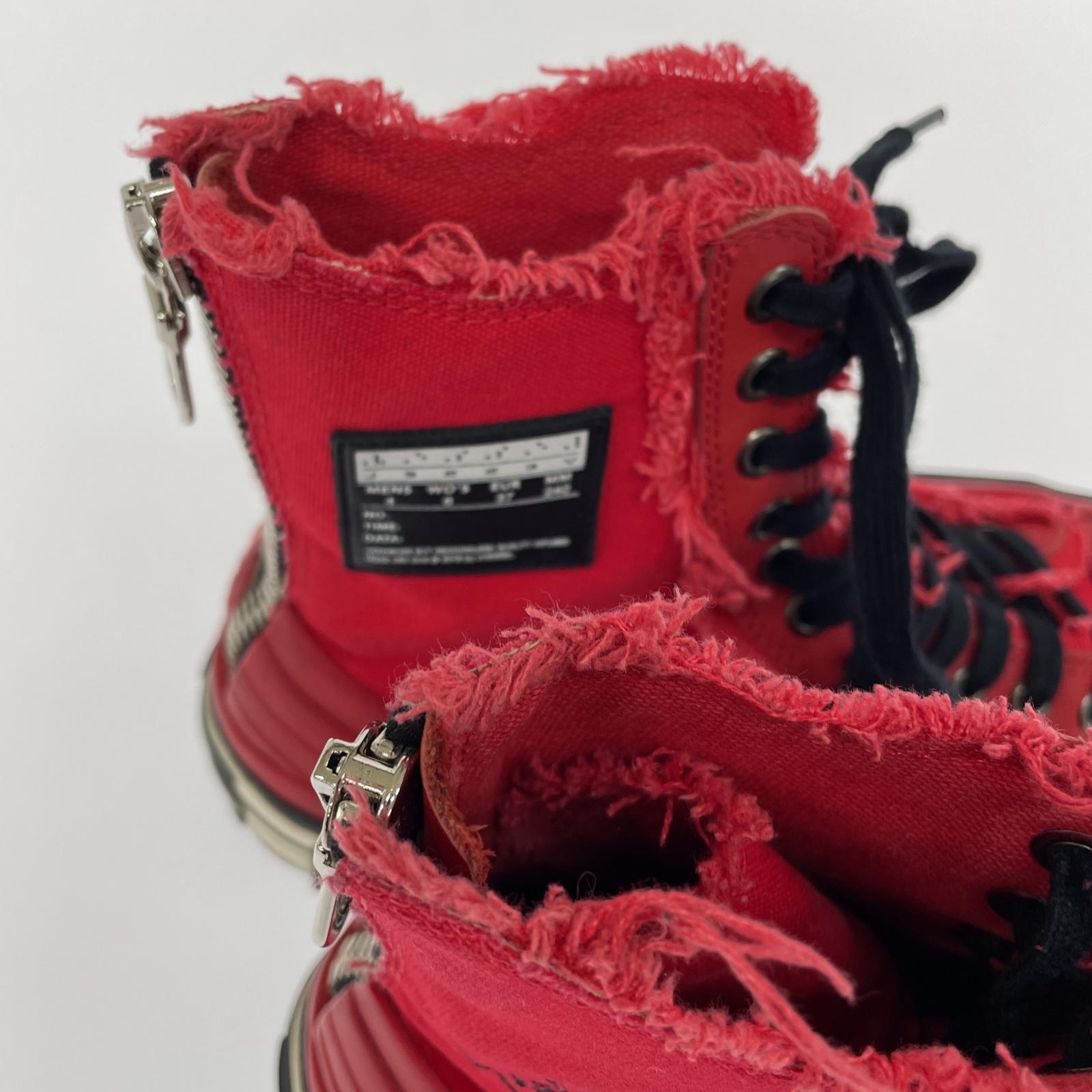 その他靴 Yohji Yamamoto×VESSEL ハイカットスニー 24cm (US6 UK5 1/2 EU38) レッド