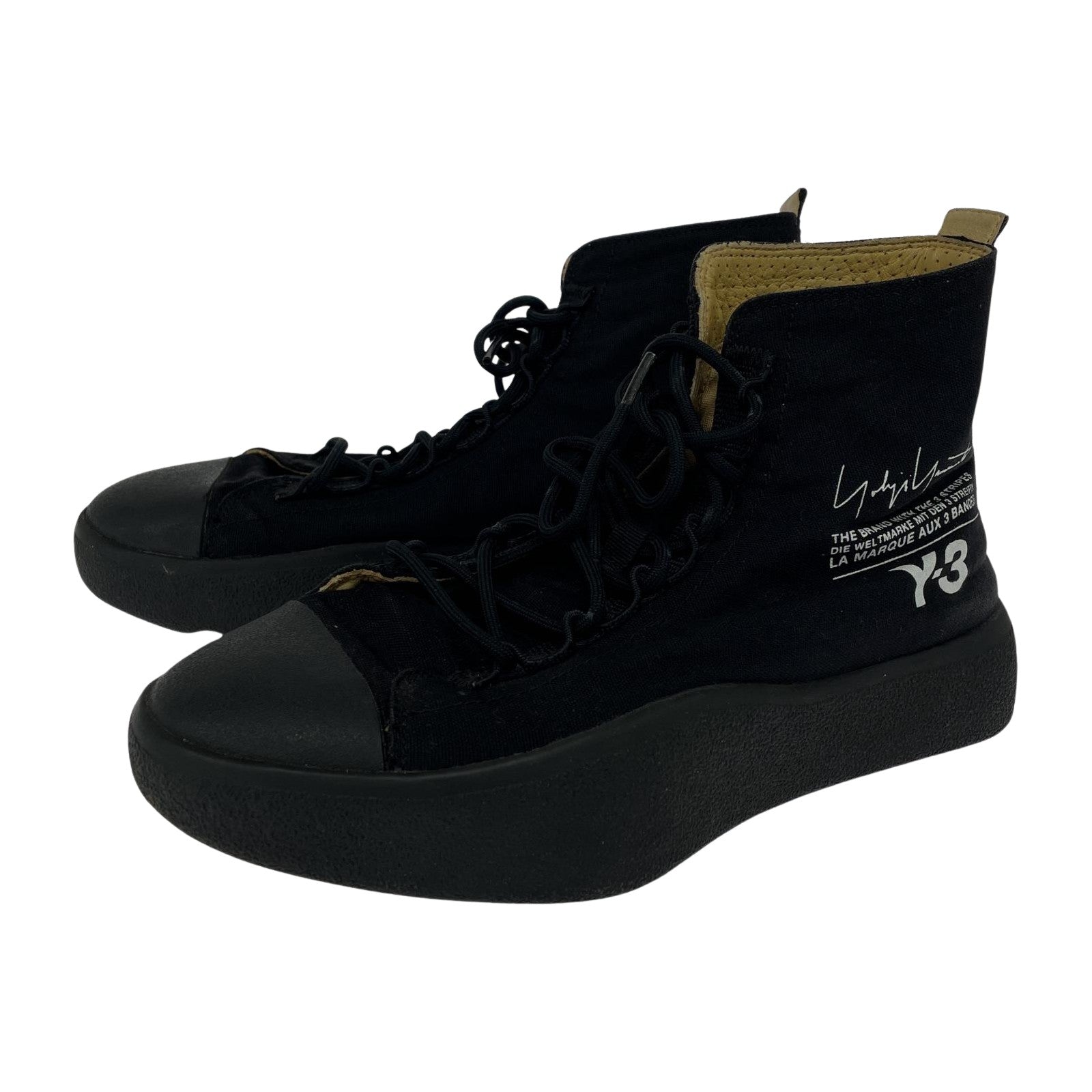 その他靴 Y-3×adidas ハイカットスニーカー ブラック 23 24cm (US6 UK5 1/2 EU38) ブラック