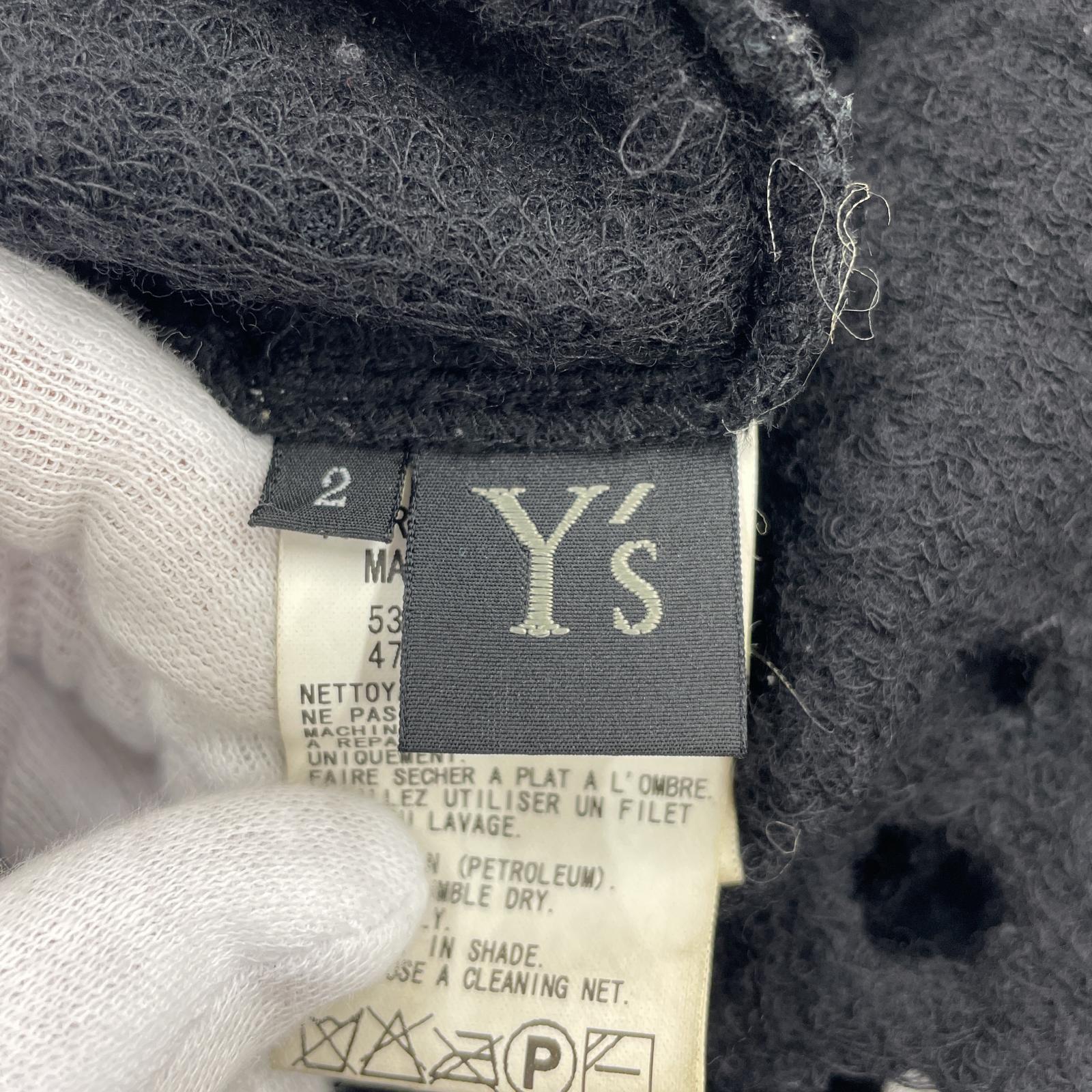 その他トップス Y's/メッシュポンチョ/2/BLK ブラック