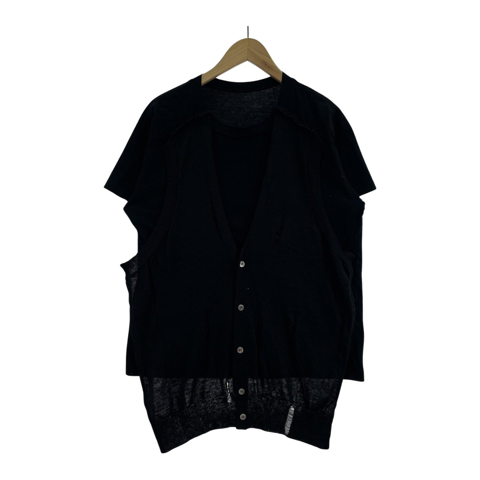 その他トップス Y's/ニットレイヤードTee/2/BLK 2 ブラック