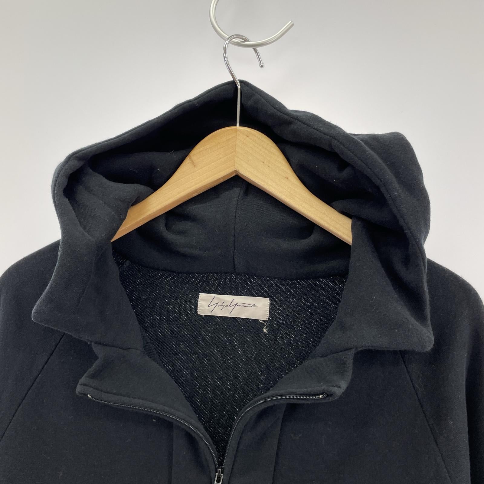 その他トップス Yohji Yamamoto/ジップフーディー/2/B 2 ブラック