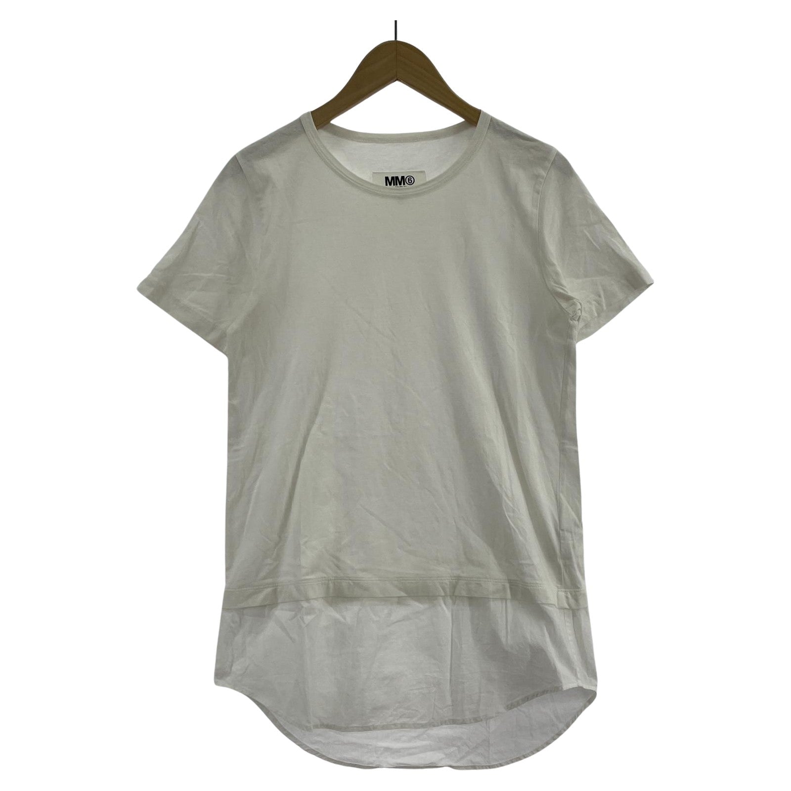 その他トップス MM6/レイヤードTee/S/WHT S ホワイト