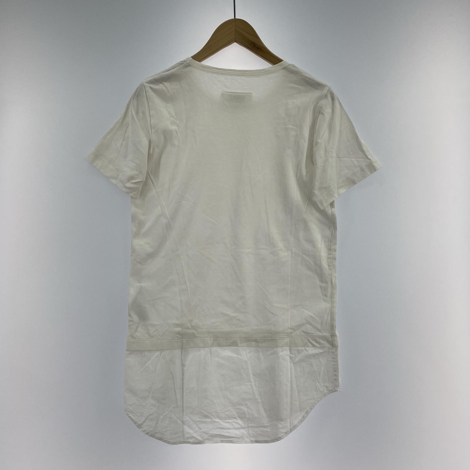 その他トップス MM6/レイヤードTee/S/WHT S ホワイト