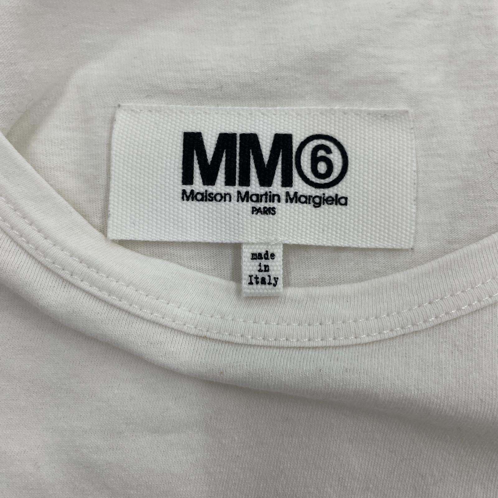 その他トップス MM6/レイヤードTee/S/WHT S ホワイト