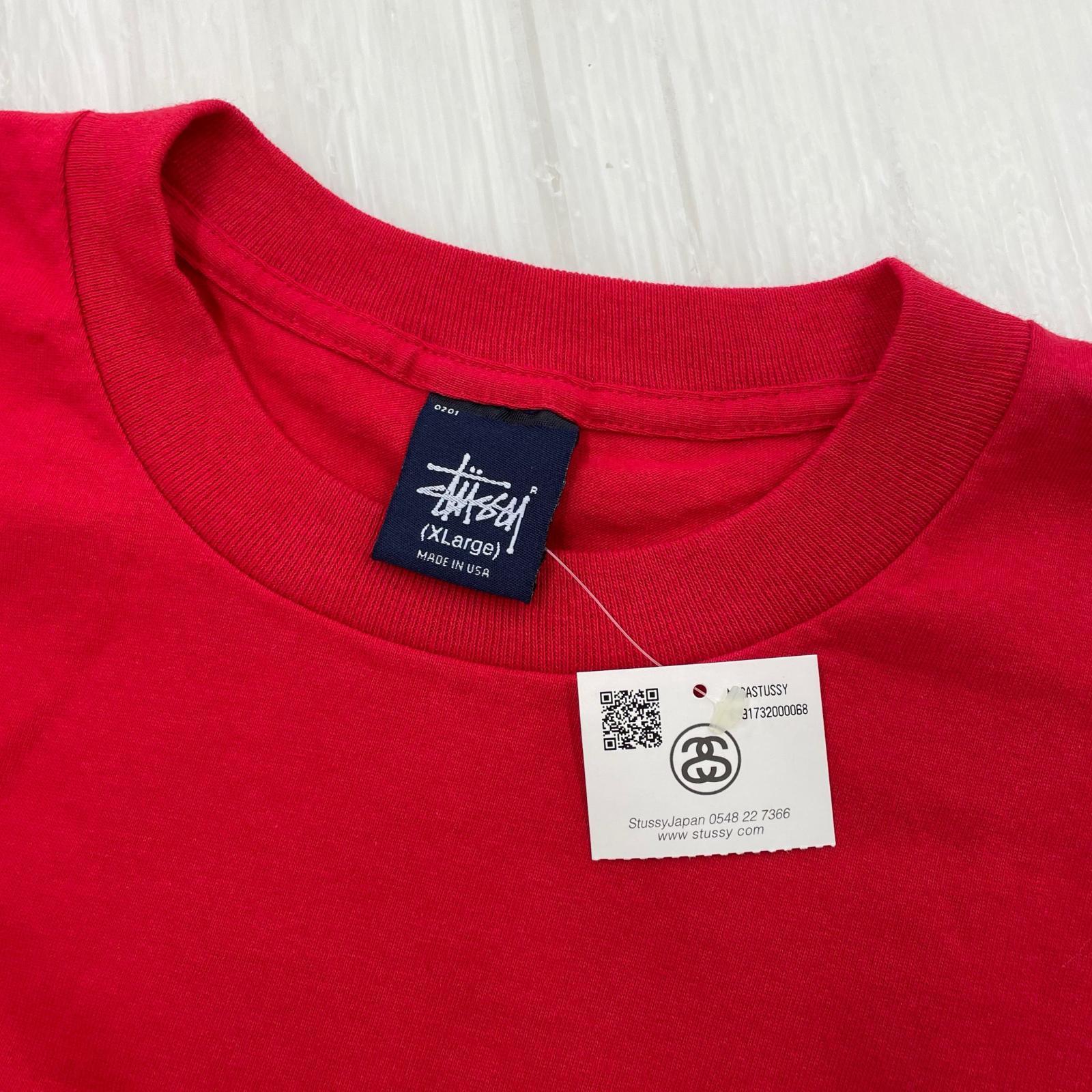 その他トップス STUSSY MEGASTUSSY Tシャツ レッド XL レッド