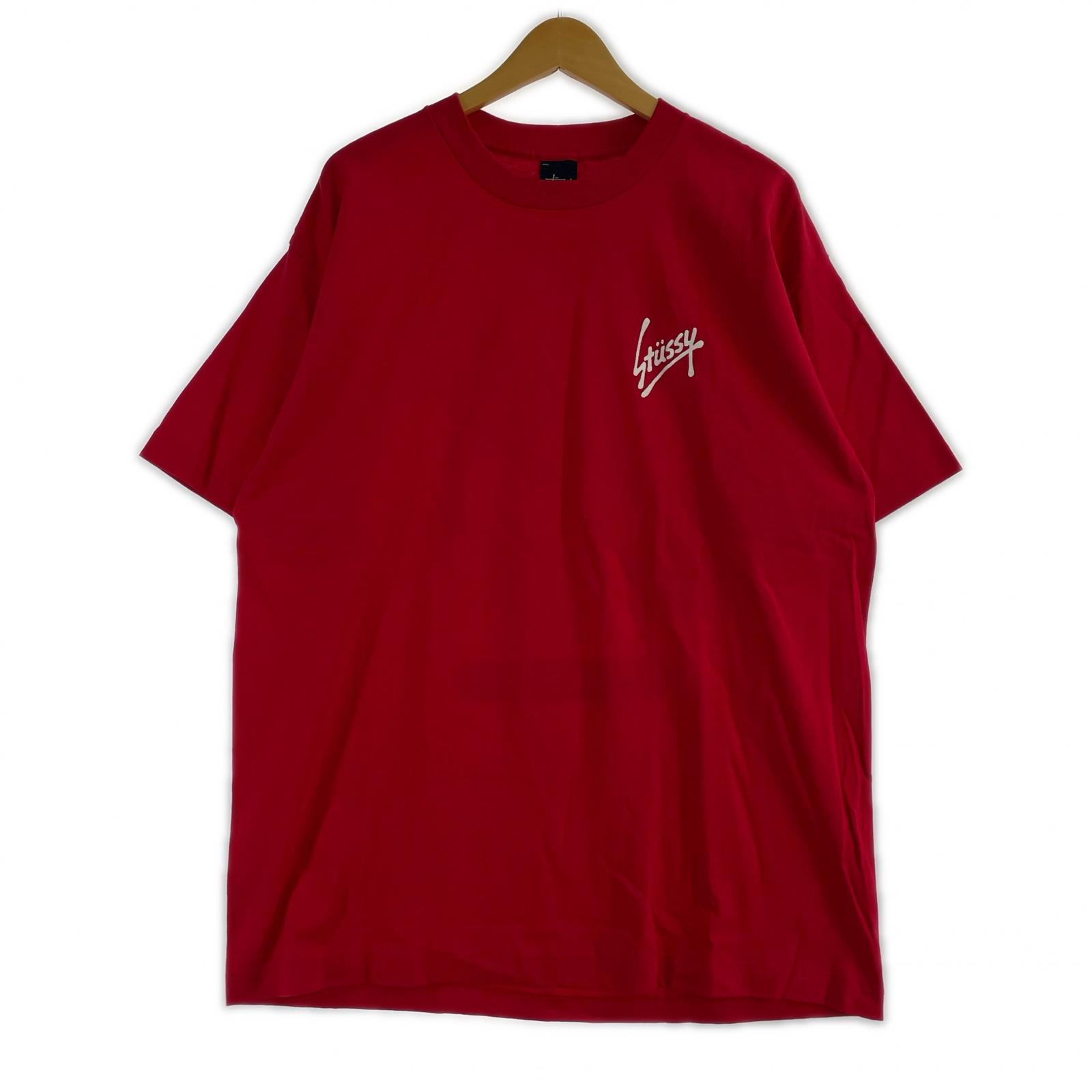 その他トップス STUSSY MEGASTUSSY Tシャツ レッド XL レッド