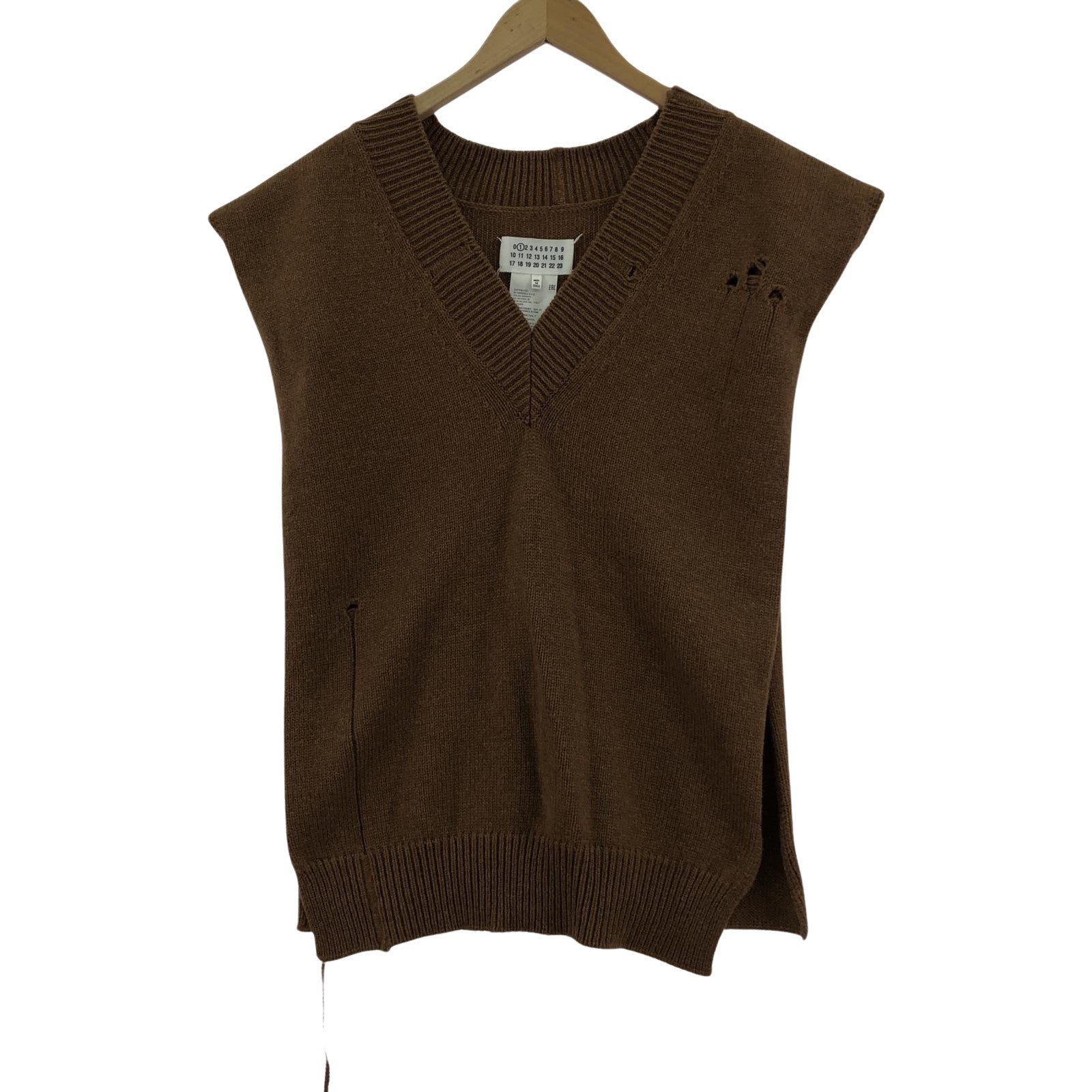 その他トップス Maison Margiela/ニットベスト/S/2021 S ブラウン