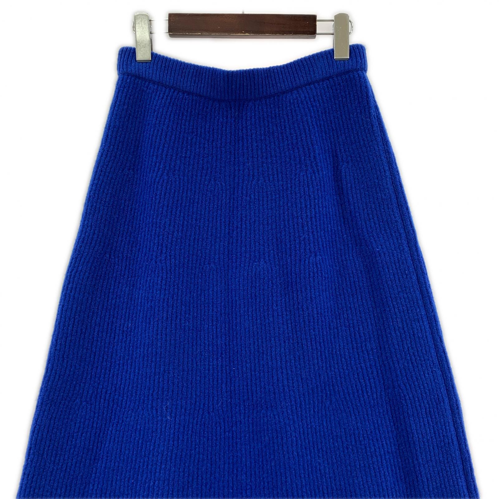 スカート MILLED FRENCH MERINO RIB KNIT FLARE SKIRT