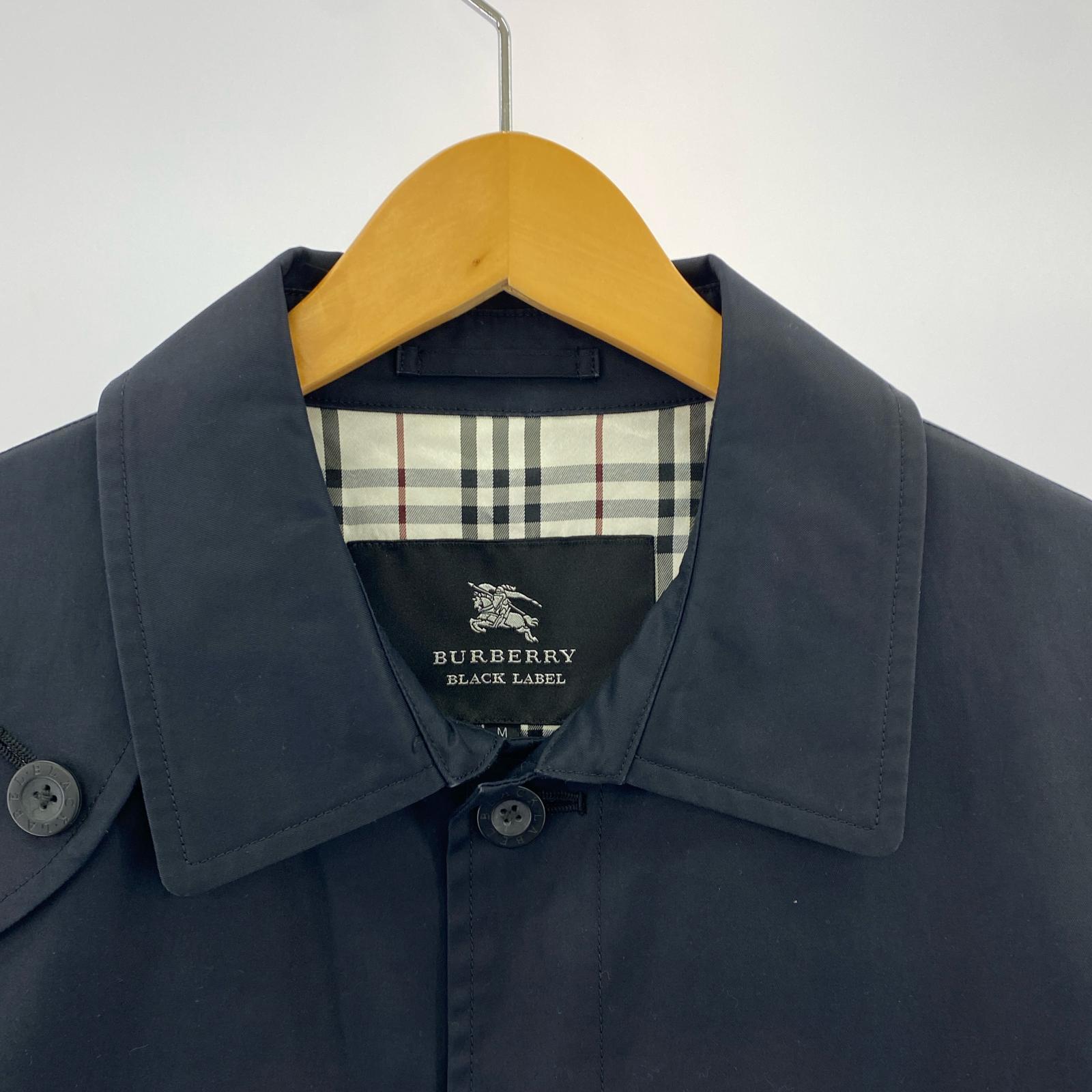 その他トップス M BURBERRY BLACK LABEL トレンチコート M ネイビー