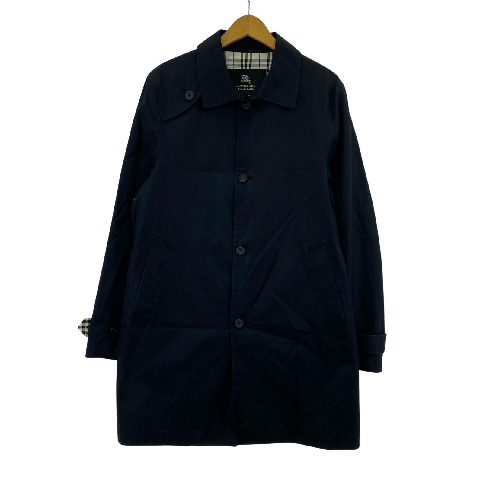 その他トップス M BURBERRY BLACK LABEL トレンチコート M ネイビー