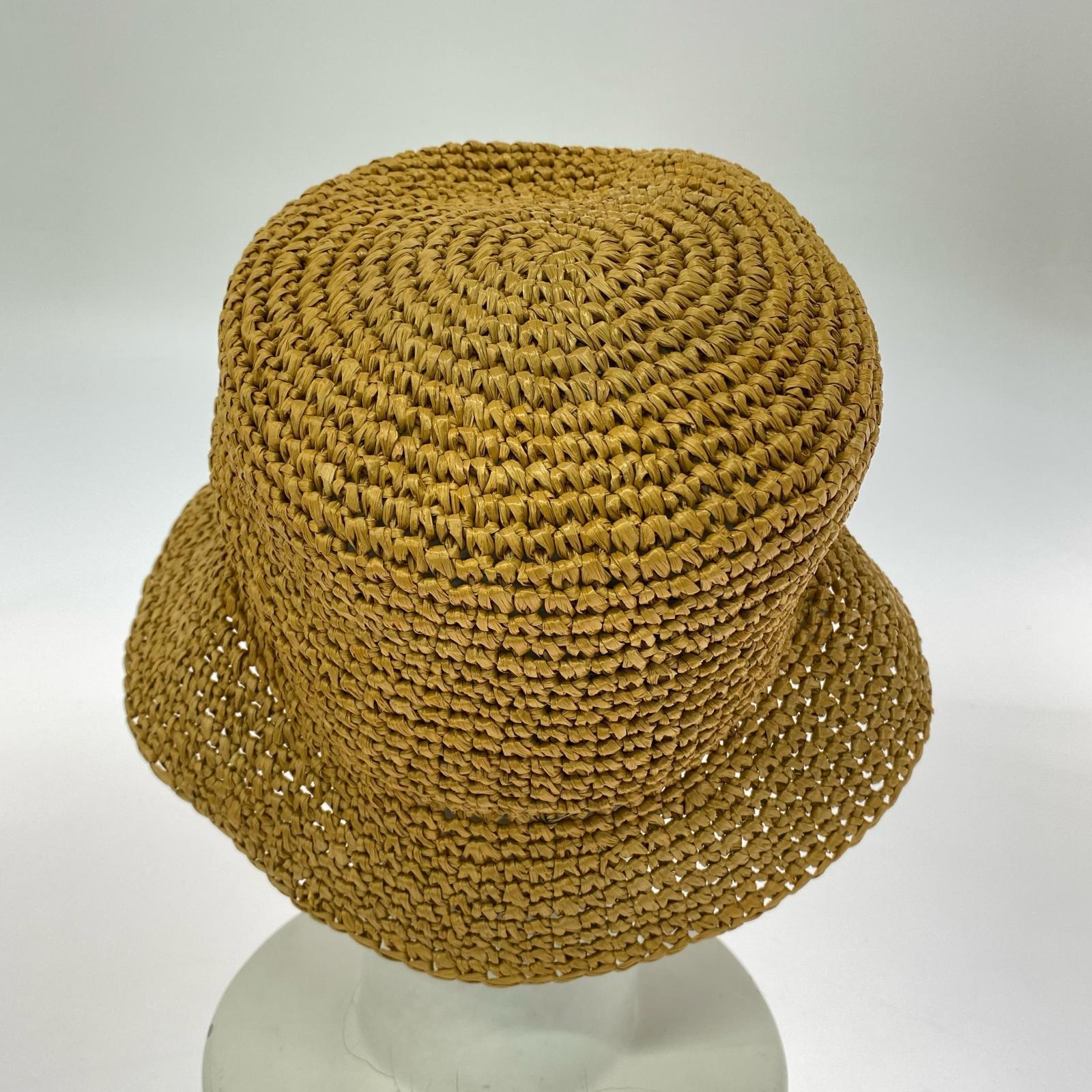 ハット BURBERRY TB CROCHET BUCKET ベージュ ベージュ