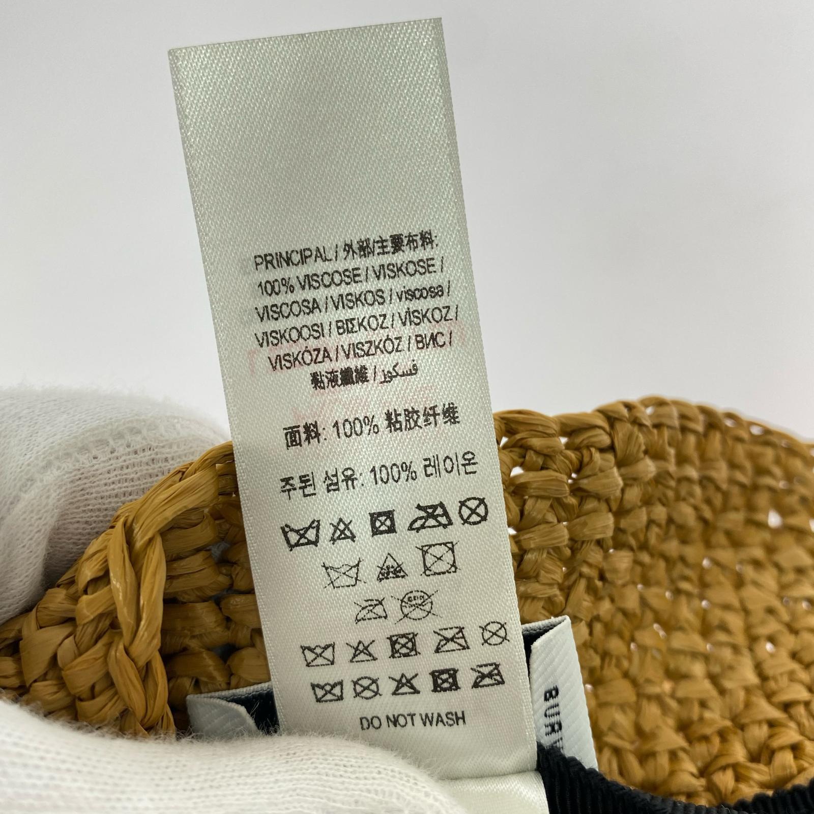 ハット BURBERRY TB CROCHET BUCKET ベージュ ベージュ