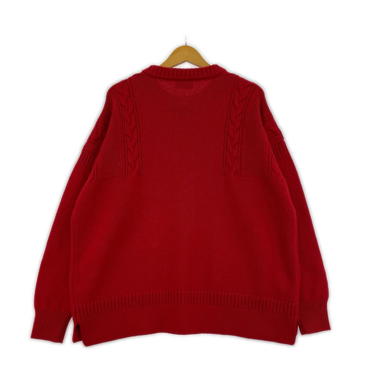 その他トップス M Le Tricoteur カーデ 40 レッド