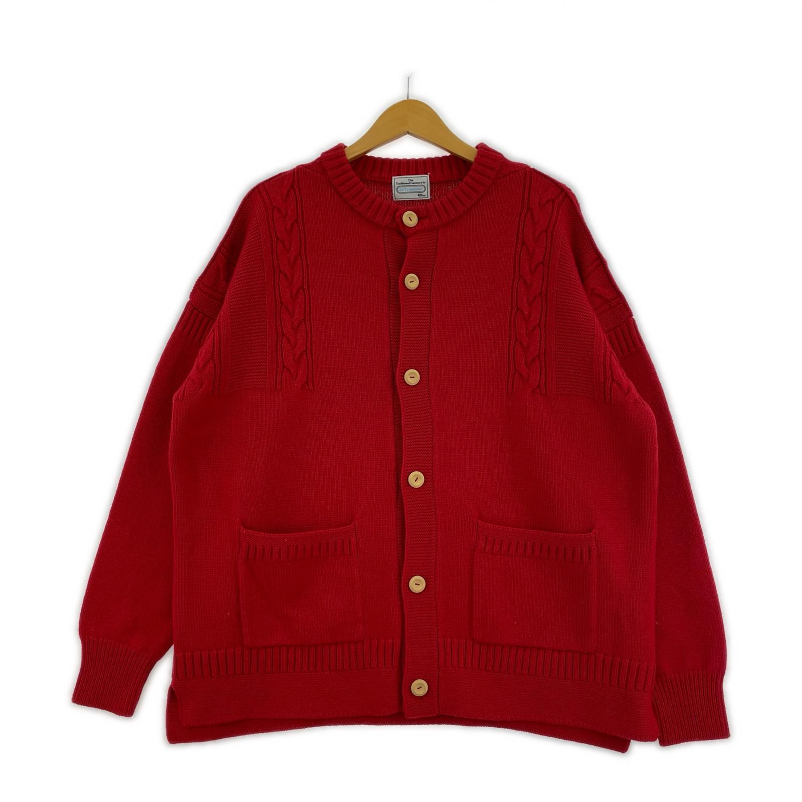 その他トップス M Le Tricoteur カーデ 40 レッド