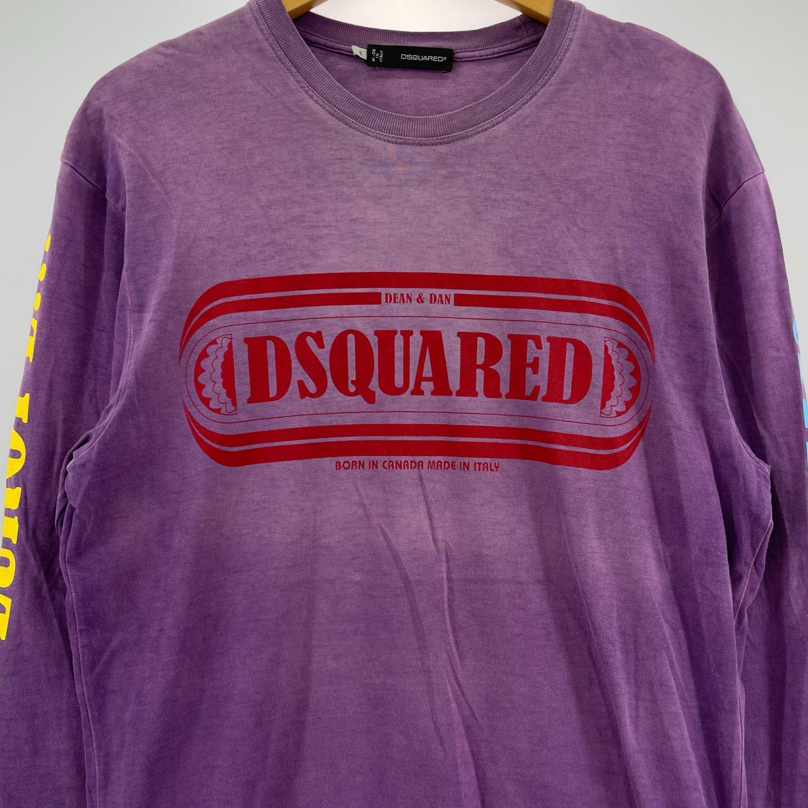 長袖Tシャツ DSQUARED2 Cotton Long Sleeve tee S PPL S パープル