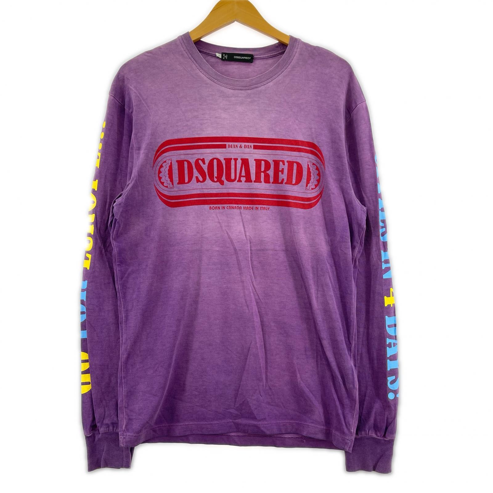 長袖Tシャツ DSQUARED2 Cotton Long Sleeve tee S PPL S パープル
