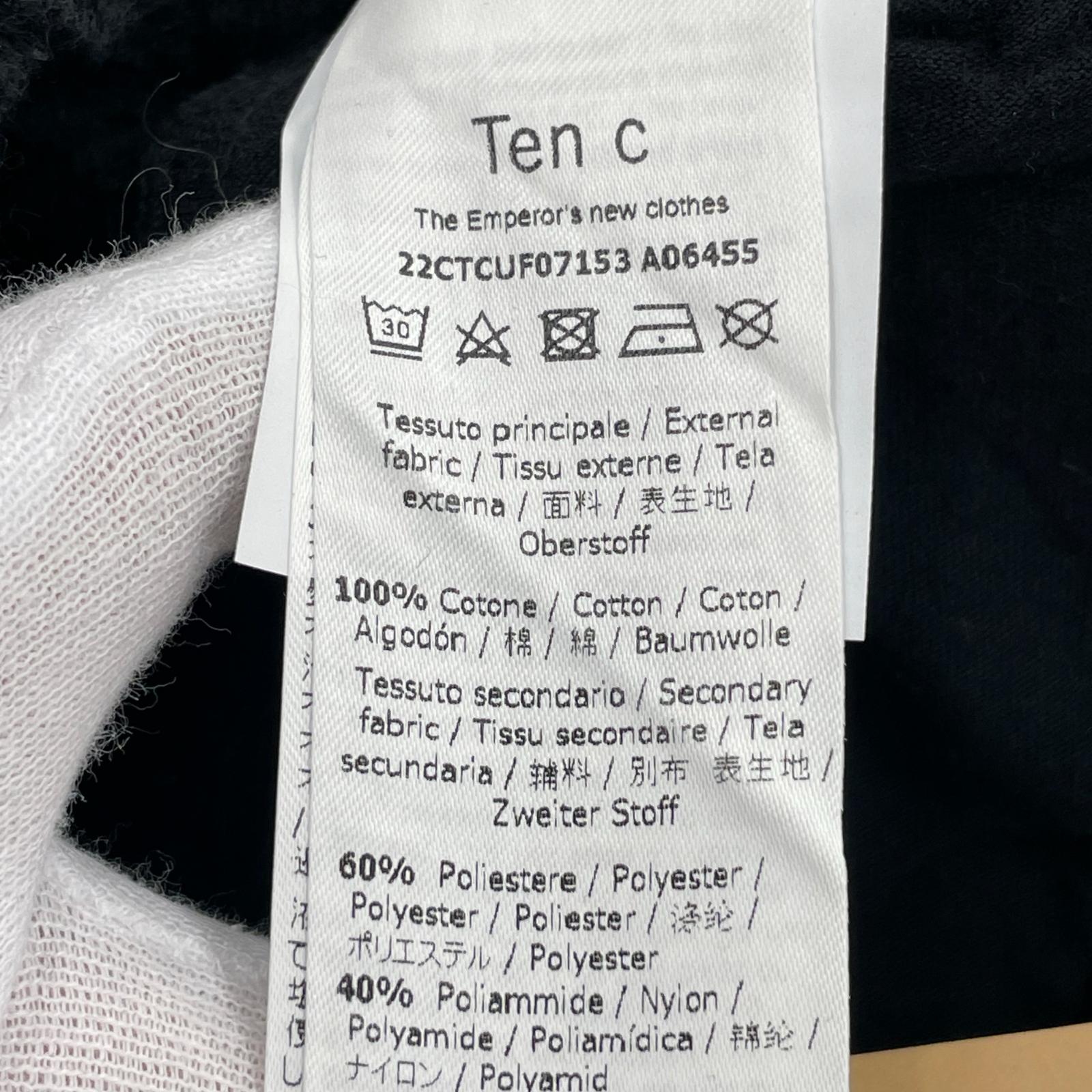 その他トップス W TEN C PANTALONE A06455 スウェット M ブラック