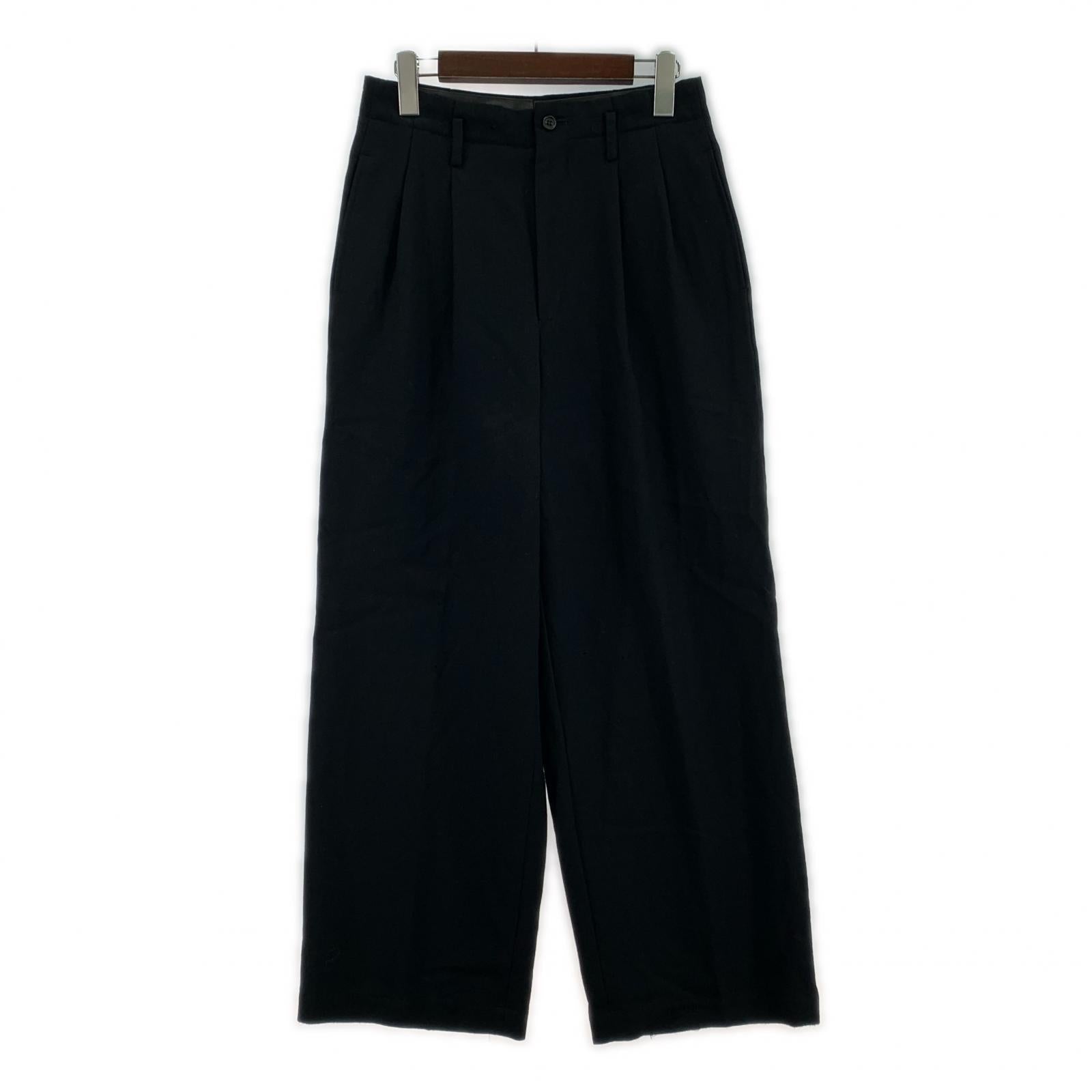 パンツ tricot タックスラックス 黒 S ブラック