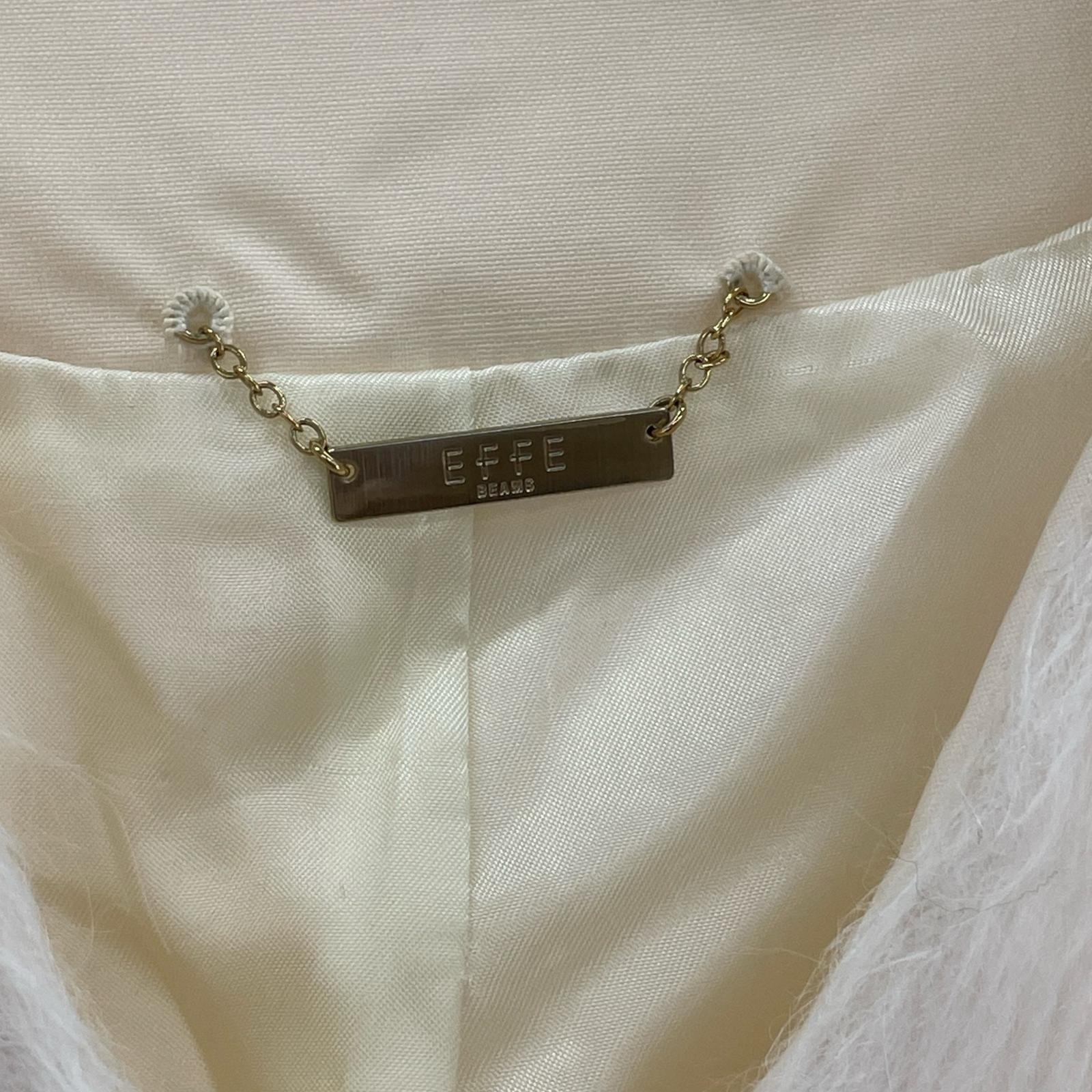 その他トップス EFFE BEAMS アルパカ シャギー ノーカラーコー ベージュ