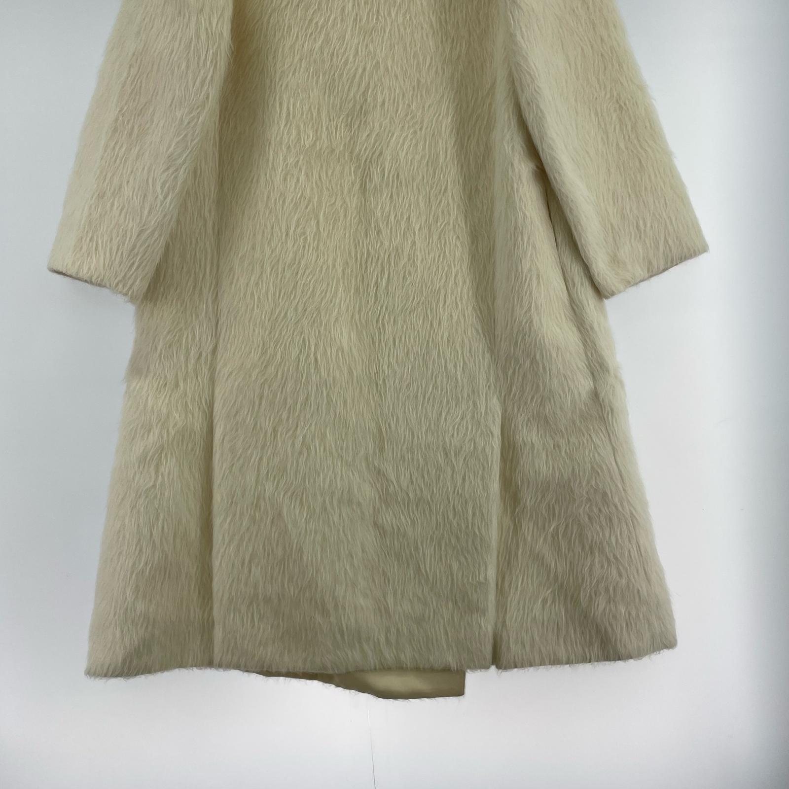 その他トップス EFFE BEAMS アルパカ シャギー ノーカラーコー ベージュ