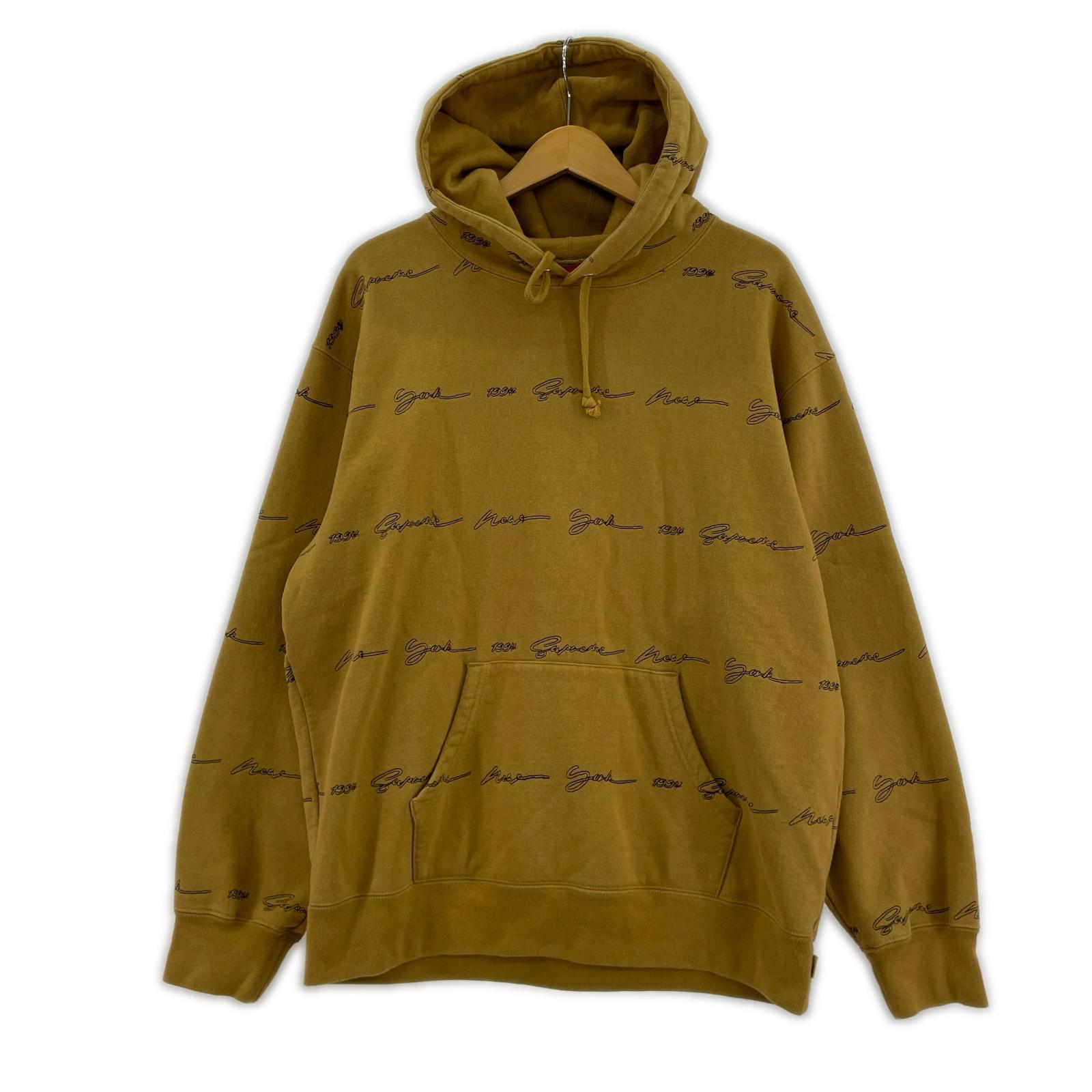 パーカー 22AW/Script Stripe Hooded Sweatshirt/M/CML M ブラウン