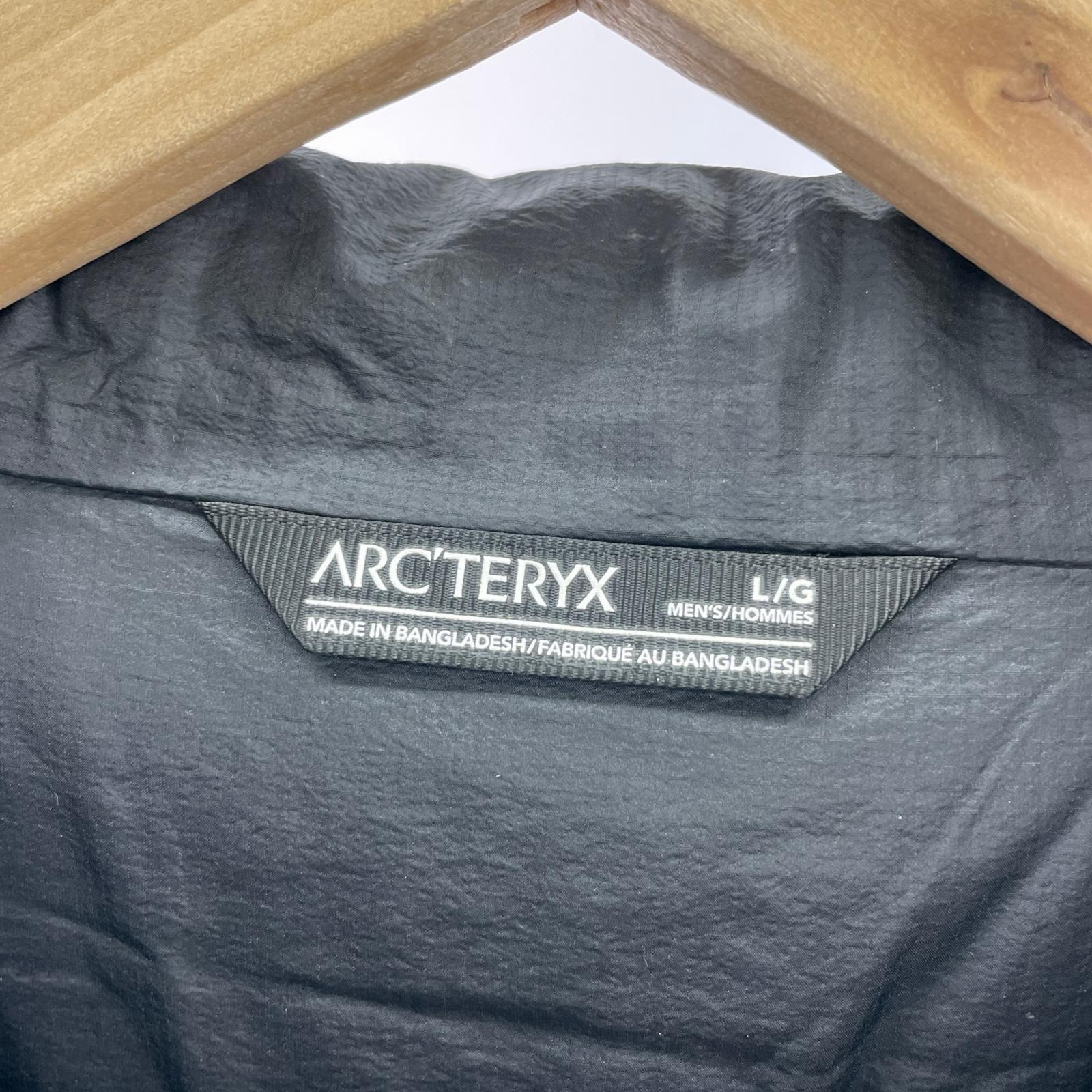 ダウンジャケット ARC'TERYX ATOM LT HOODY 黒 L L ブラック